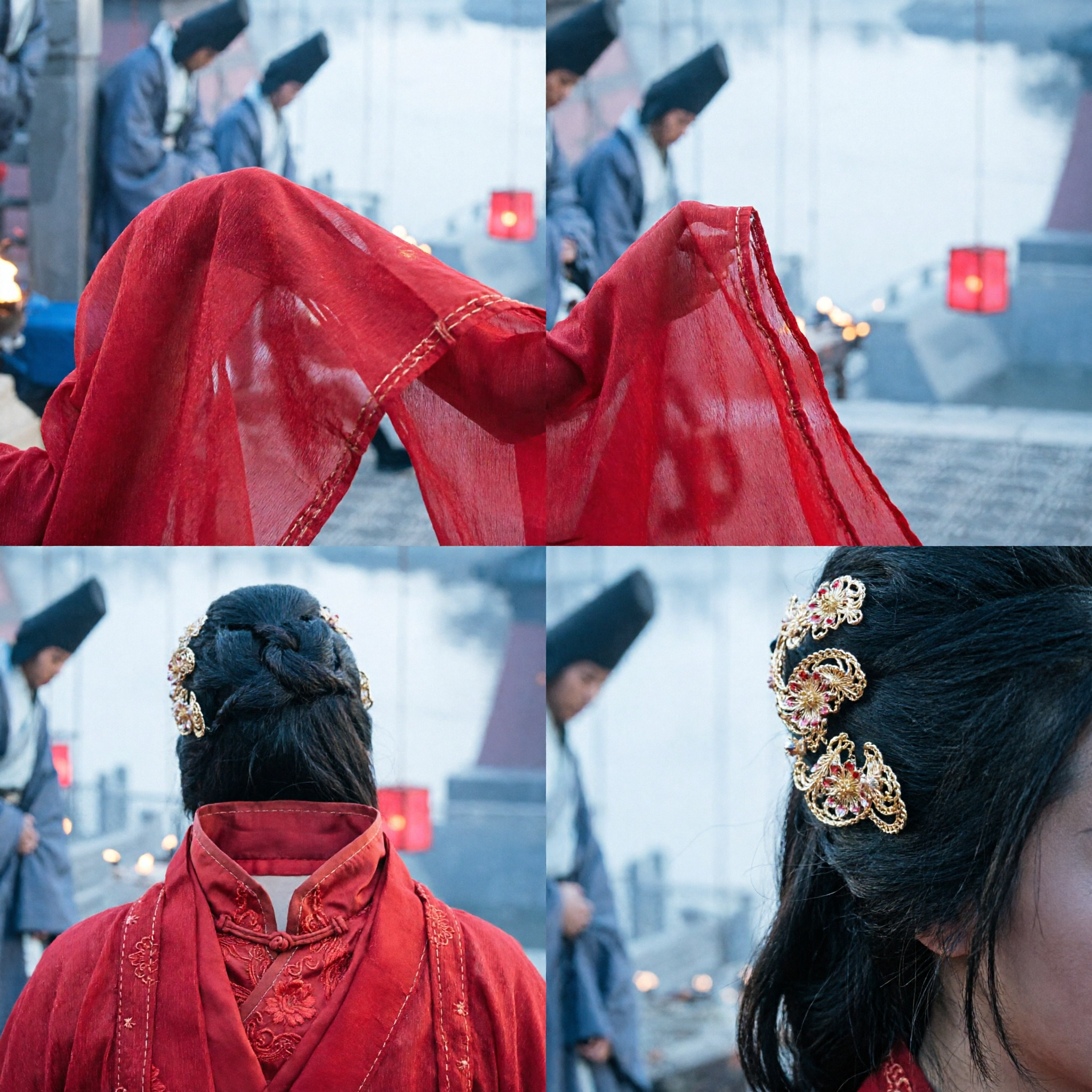 Ancient Chinese Red Hanfu Dress Traditional Tang Dynasty Palace Costume for Women Dance Performance - Asian Costume