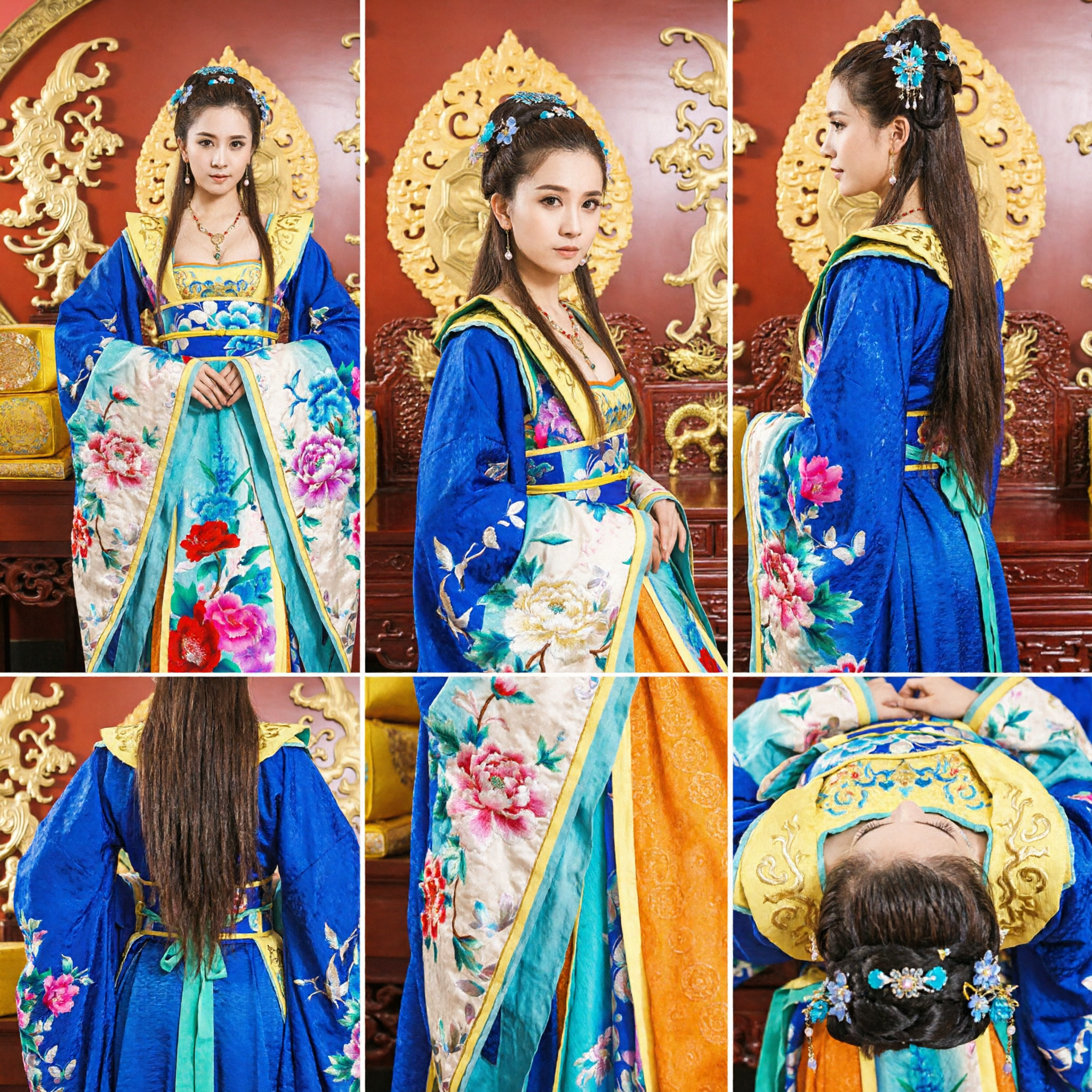 Traditional Chinese Tang Dynasty Palace Lady Hanfu Costume Ancient Empress Dress for Women Cosplay Events - Asian Costume