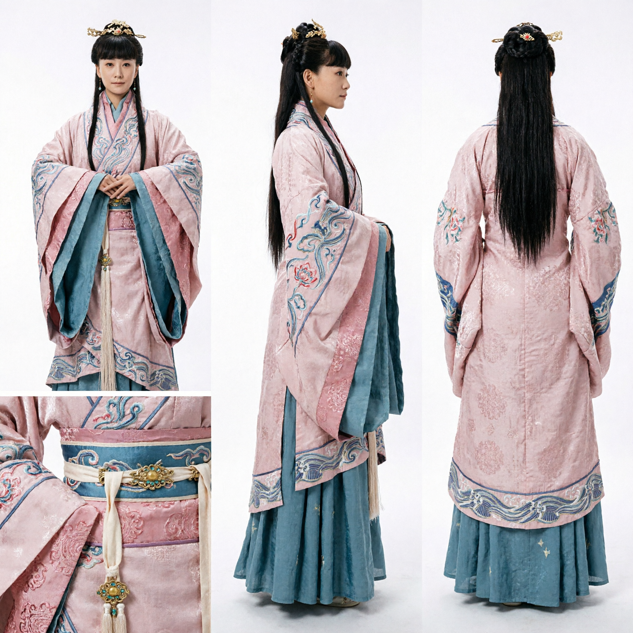 Traditional Chinese Hanfu Costume for Women Ancient Historical Drama Cosplay Dress Complete Set - Asian Costume
