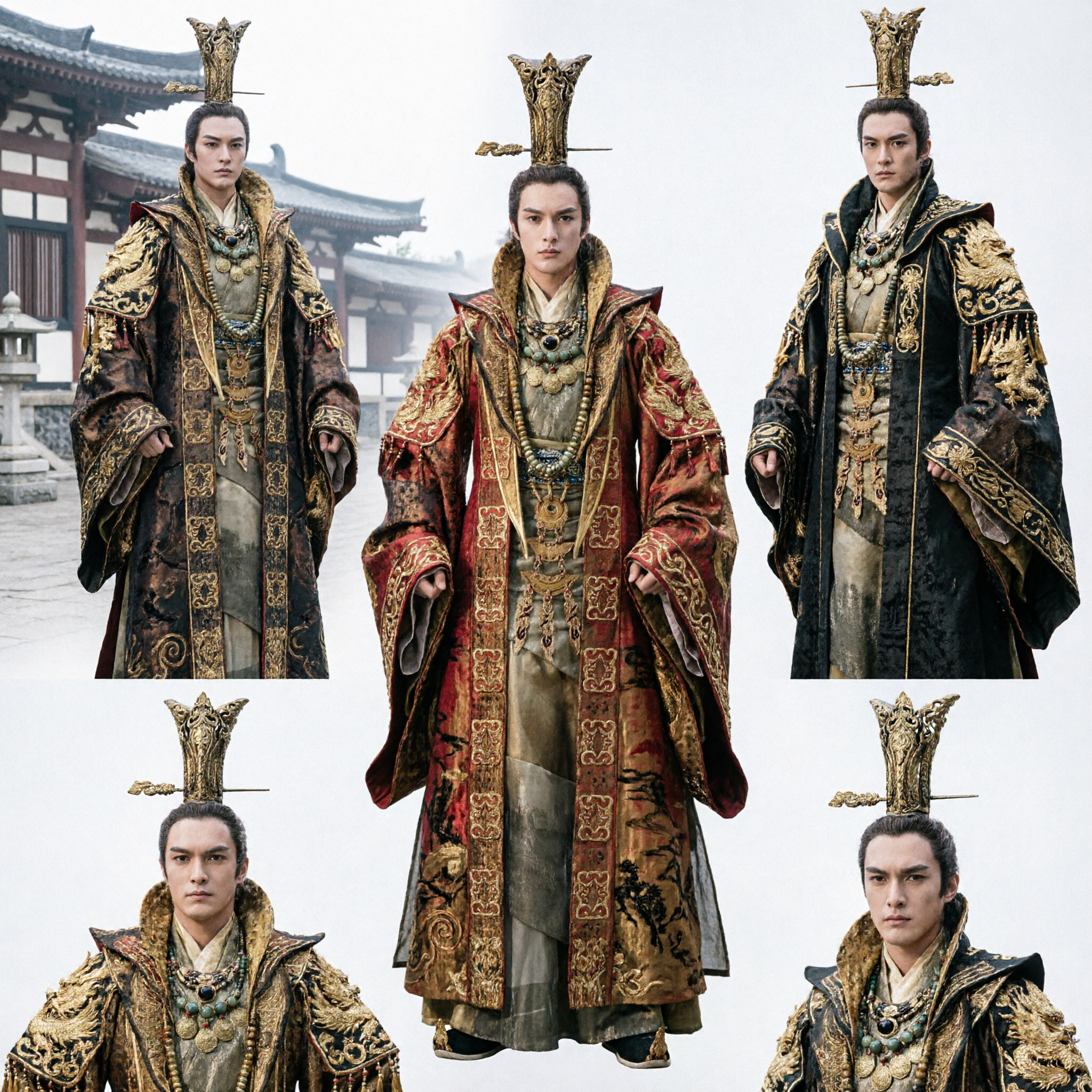 Ancient Chinese Imperial Emperor Costume Men's Fantasy Hanfu Royal Robe for Stage Drama and Cosplay - Asian Costume
