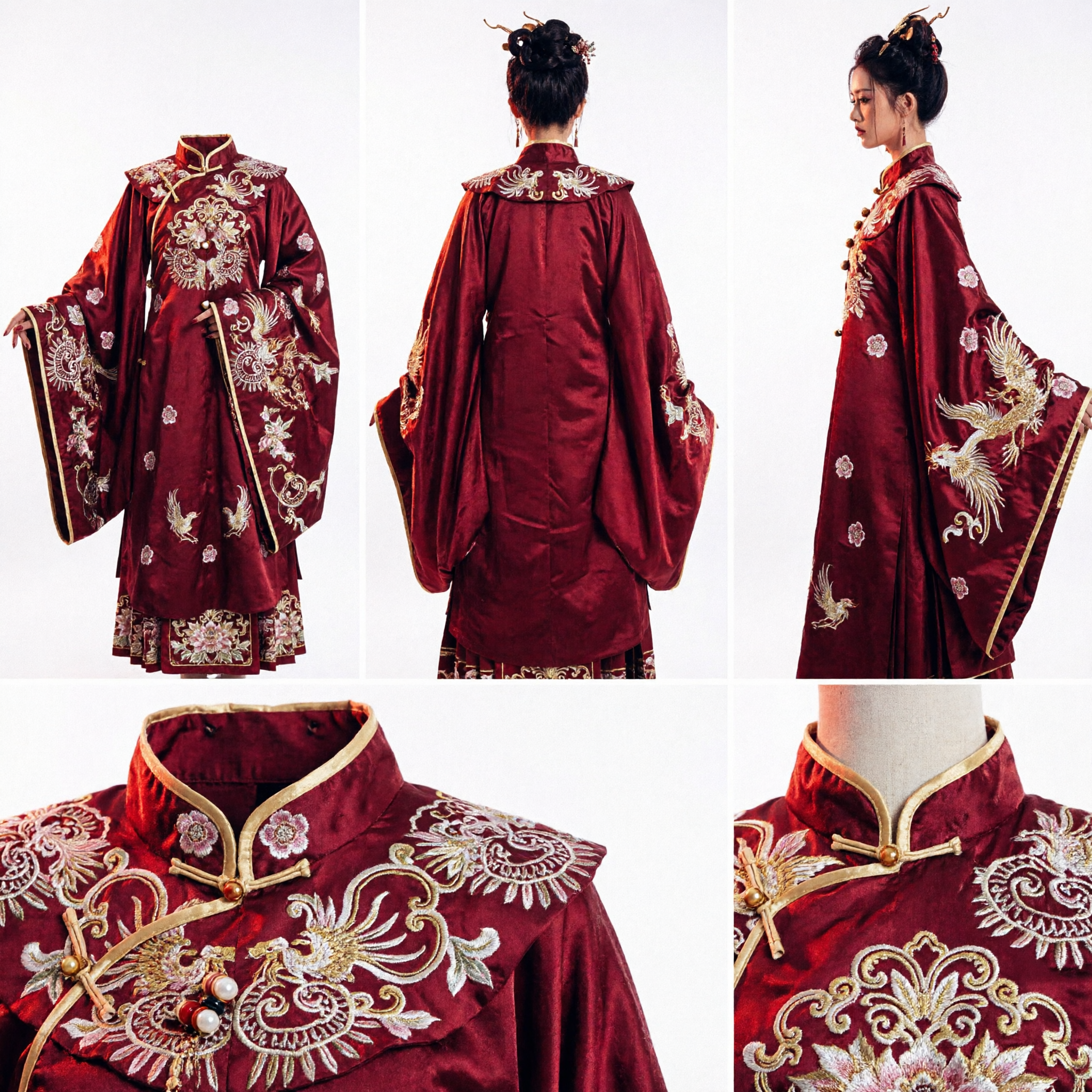 Traditional Chinese Red Hanfu Swordswoman Costume Ancient Wuxia Warrior Dress for Women Cosplay - Asian Costume