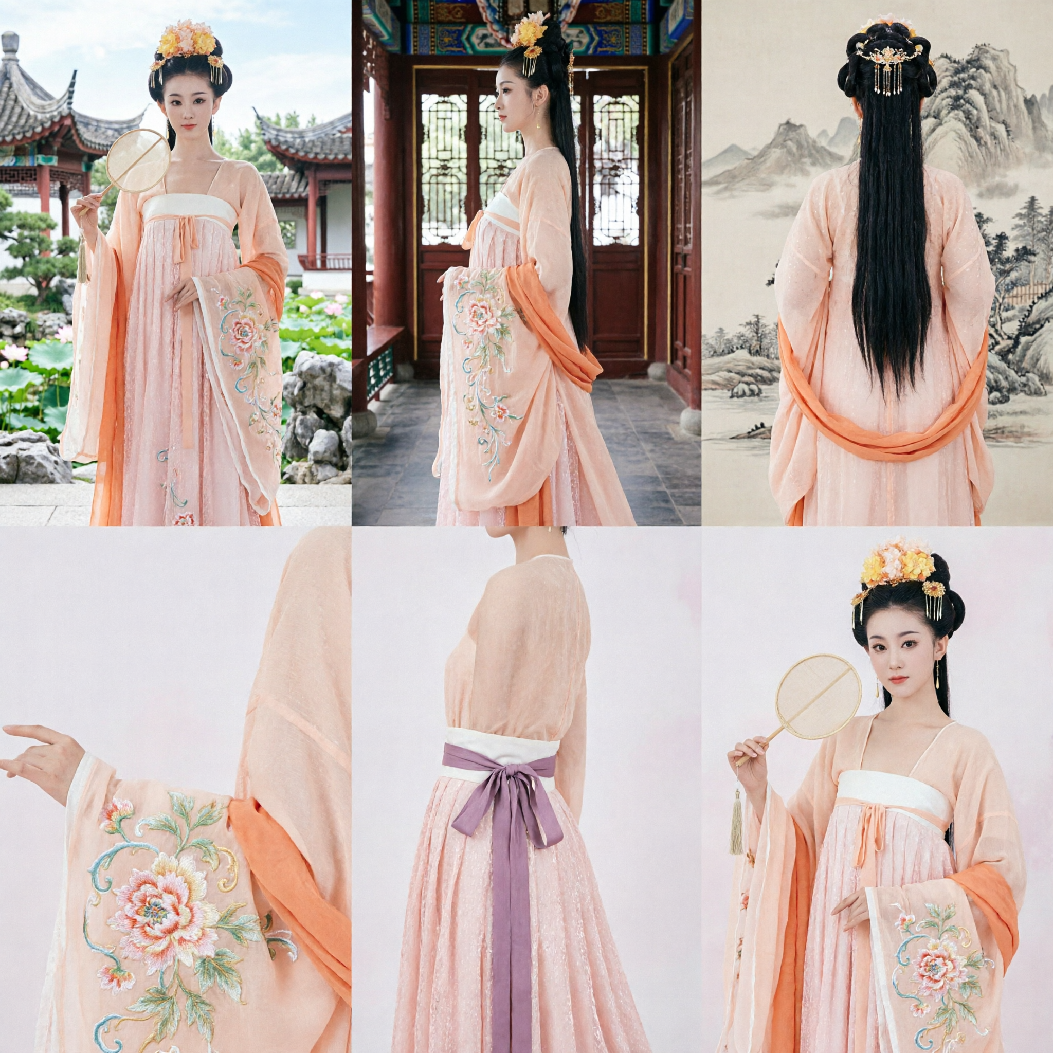 Traditional Chinese Tang Dynasty Hanfu Costume Elegant Princess Fairy Dress Ancient Clothing for Women - Asian Costume