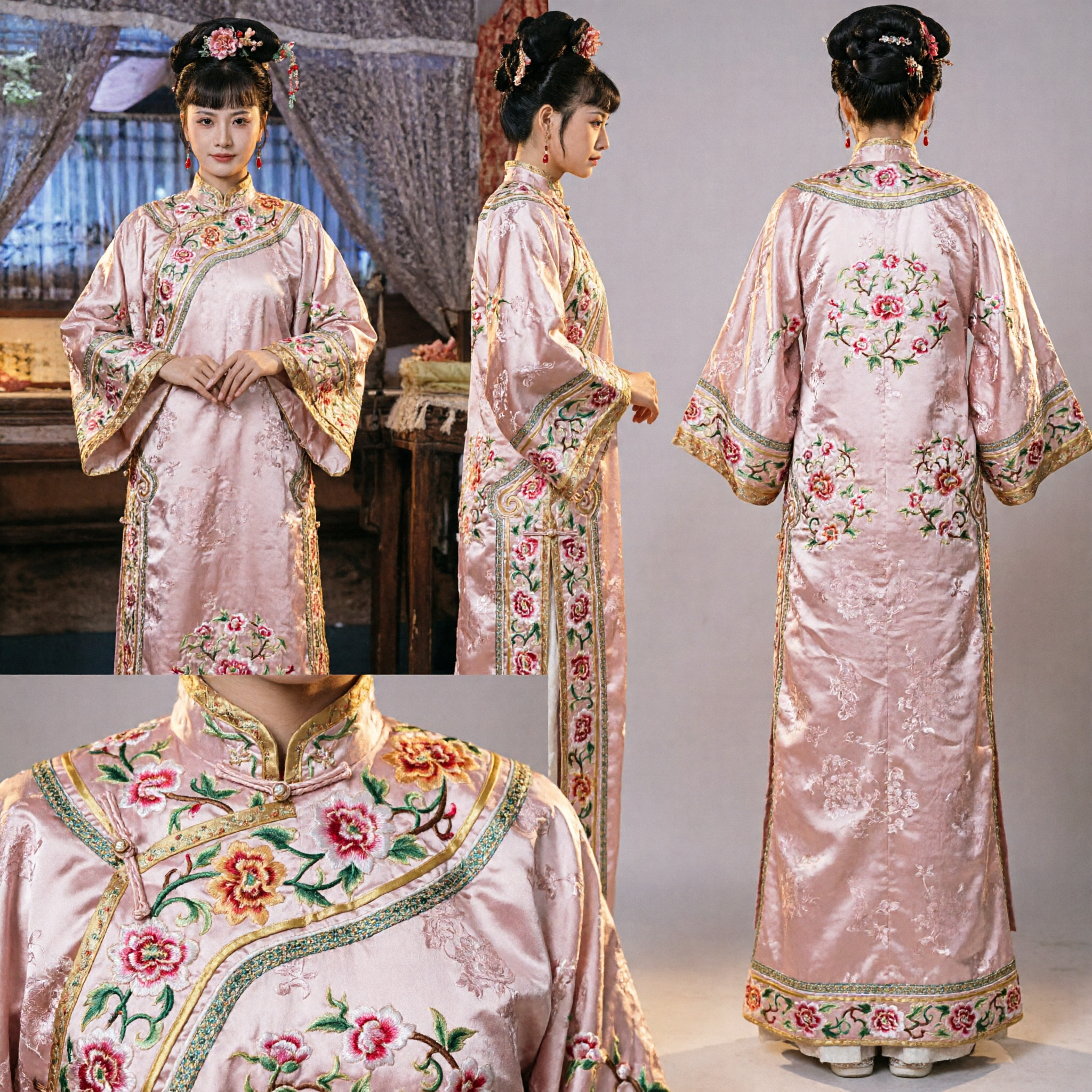 Traditional Chinese Ancient Palace Lady Costume Embroidered Hanfu Dress for Women Historical Drama Cosplay - Asian Costume