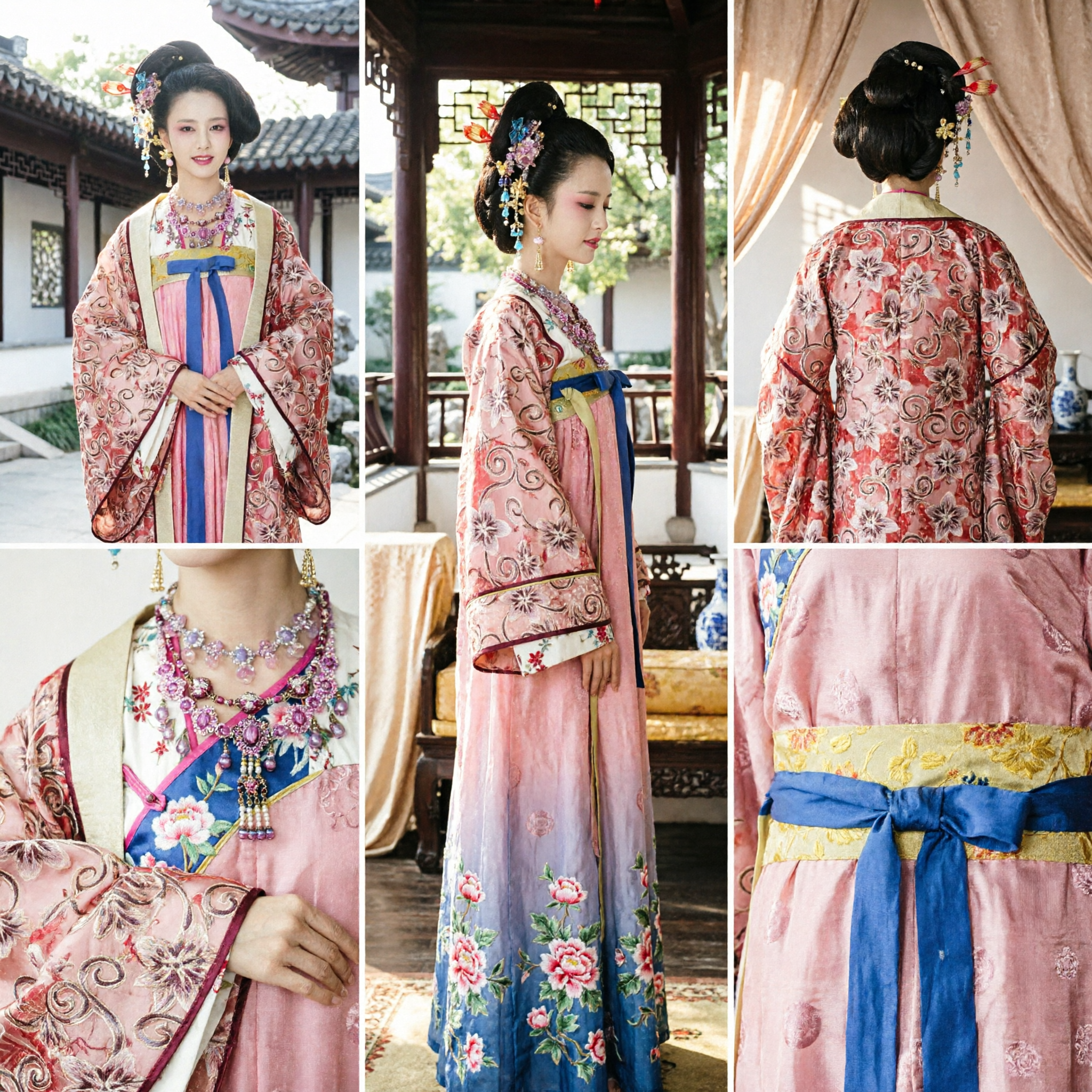 Chinese Traditional Tang Dynasty Palace Lady Hanfu Costume Ancient Empress Dress for Women Cosplay Performance - Asian Costume