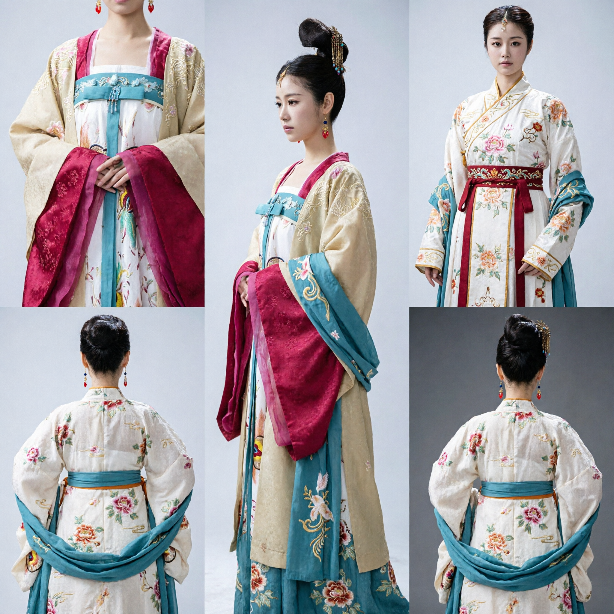 Traditional Chinese Tang Dynasty Hanfu Costume Women's Ancient Princess Dress for Stage Performance and Cosplay - Asian Costume