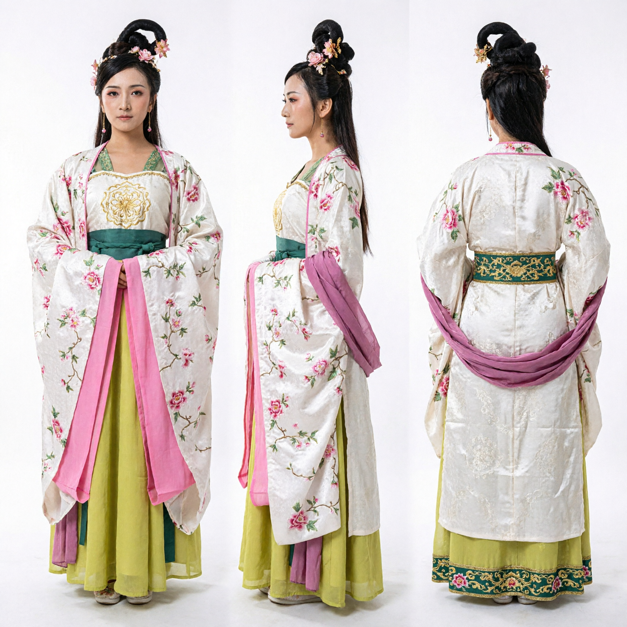 Traditional Chinese Tang Dynasty Hanfu Costume Ancient Palace Lady Dress for Women Historical Drama - Asian Costume