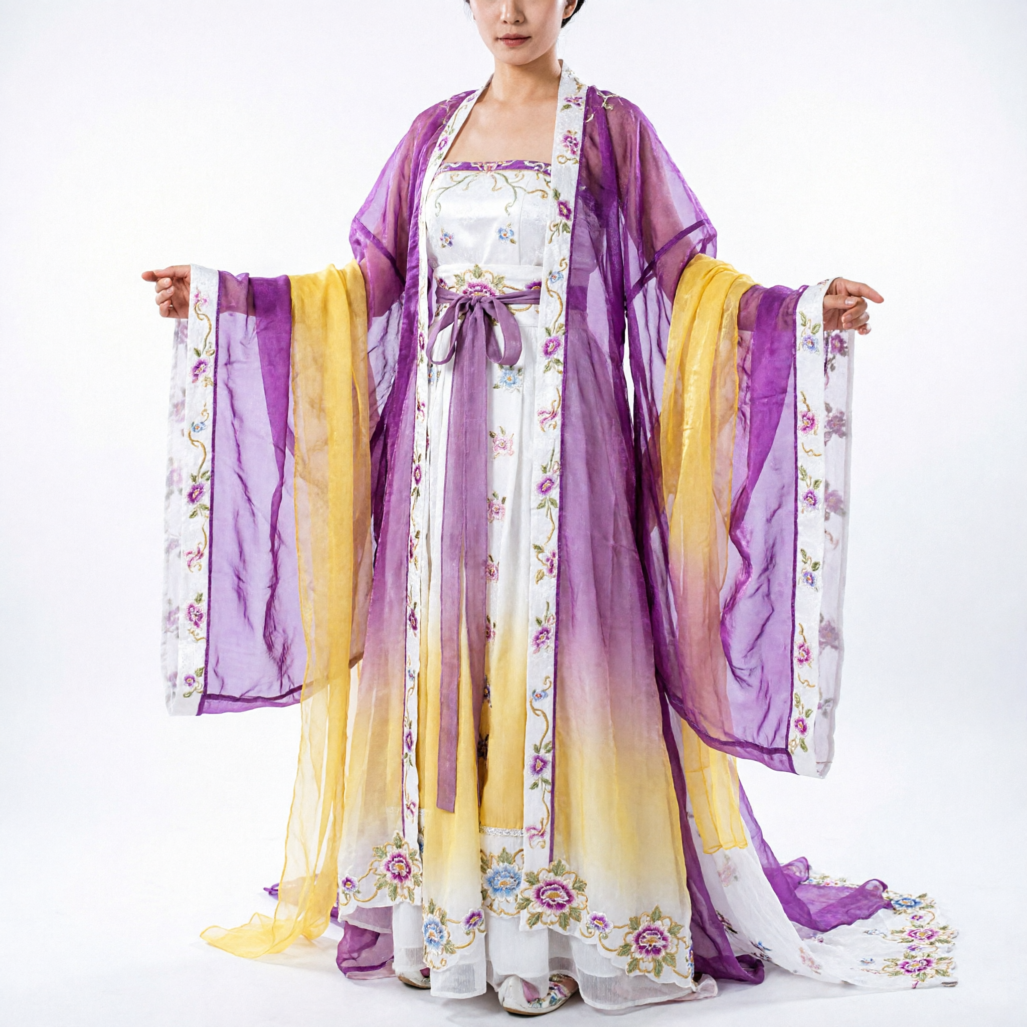 Women's Traditional Chinese Tang Dynasty Hanfu Ancient Fairy Costume Dress for Stage Performance and Cosplay - Asian Costume