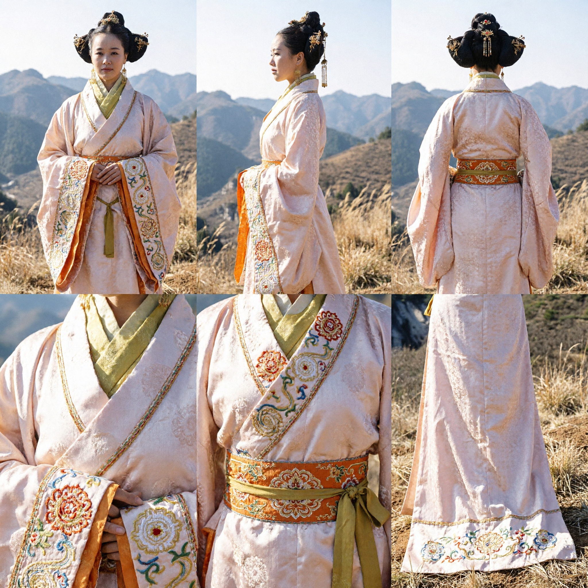 Traditional Chinese Ancient Princess Hanfu Costume Elegant Palace Dress for Women Cosplay and Stage Performance - Asian Costume