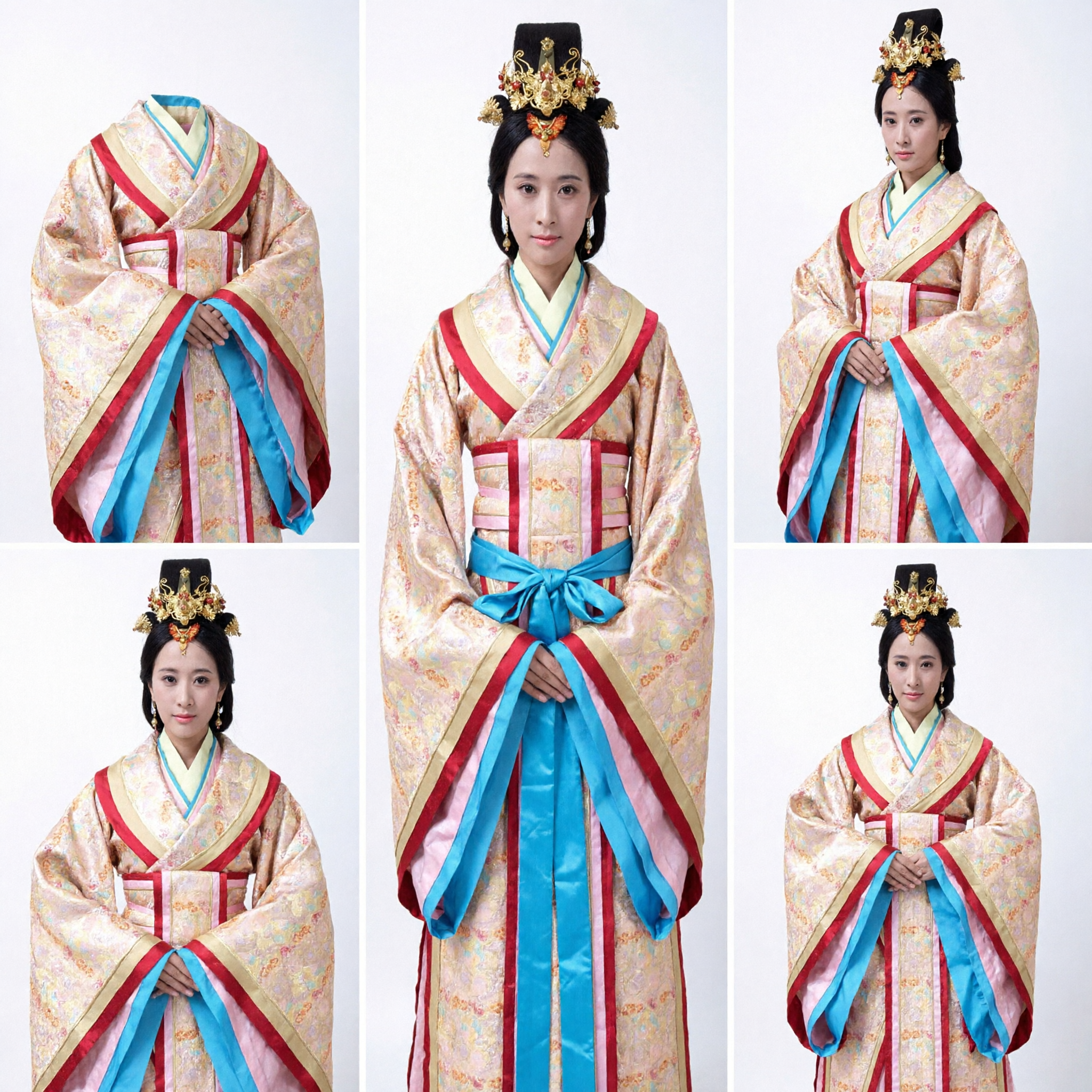 Women's Ancient Chinese Hanfu Costume Traditional Han Dynasty Princess Dress for Cosplay and Stage Performance - Asian Costume