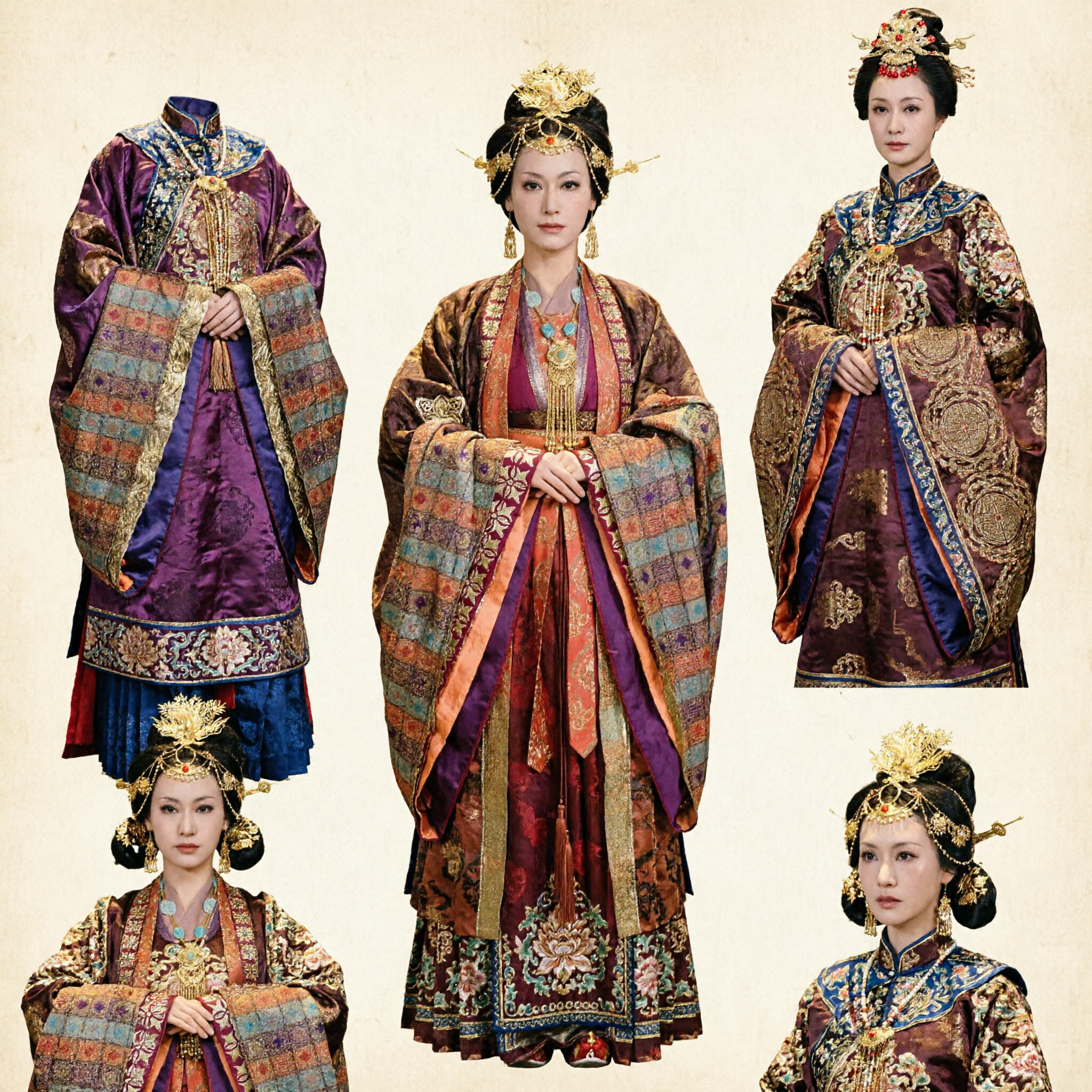 Traditional Chinese Ancient Tang Dynasty Empress Hanfu Costume Elegant Palace Dress for Women Cosplay Party - Asian Costume