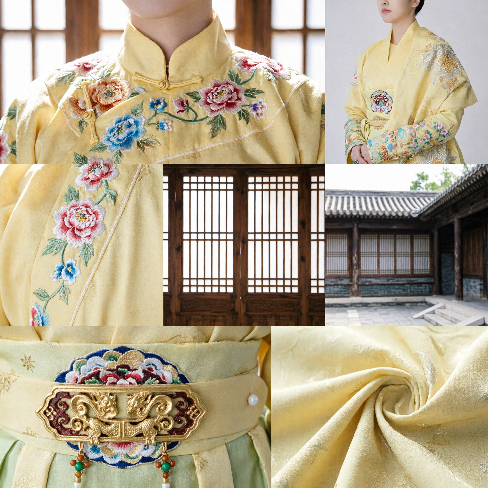 Ancient Chinese Princess Yellow Embroidered Hanfu Robe with Gold Crown Historical Drama Cosplay Costume for Women - Asian Costume