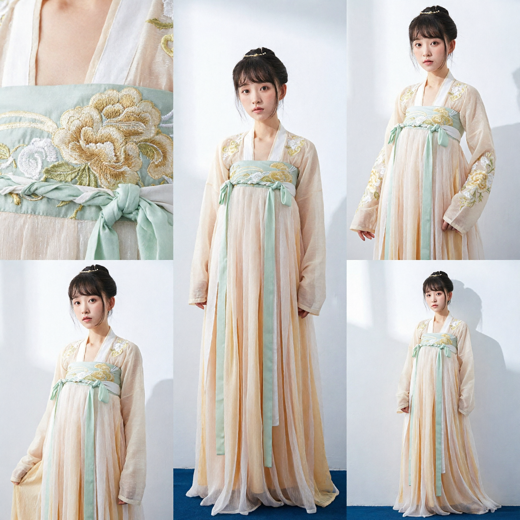 Elegant Tang Dynasty Hanfu Qixiong Ruqun Traditional Chinese Dress for Women Ancient Costume for Photography - Asian Costume