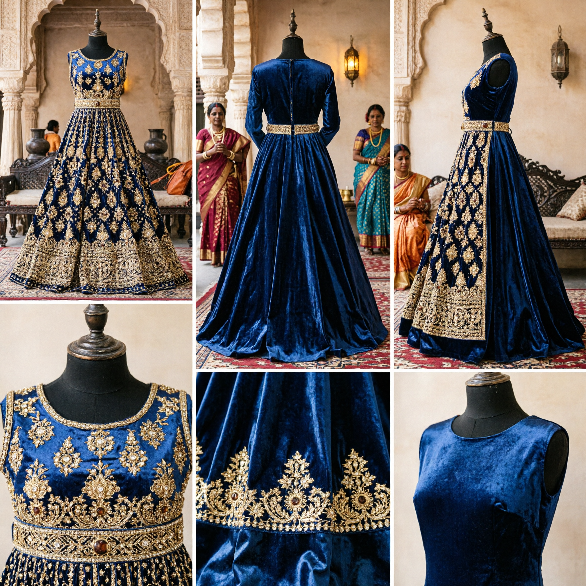 Elegant Traditional Chinese Black Gold Embroidered Evening Gown Formal Dress for Women Banquet Wedding - Asian Costume