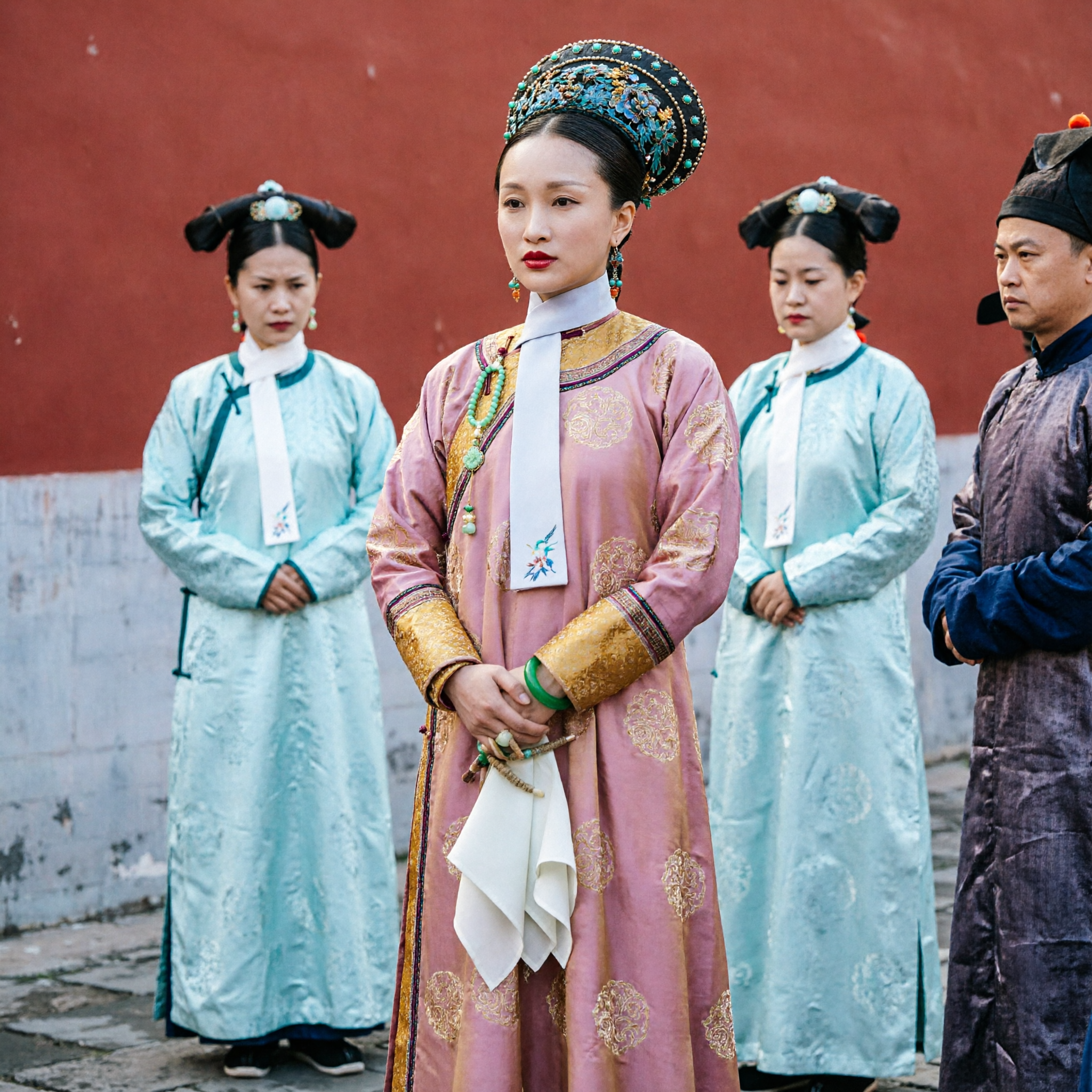 Traditional Chinese Qing Dynasty Imperial Consort Costume Ancient Palace Lady Robe for Women Cosplay Performance Photography - Asian Costume