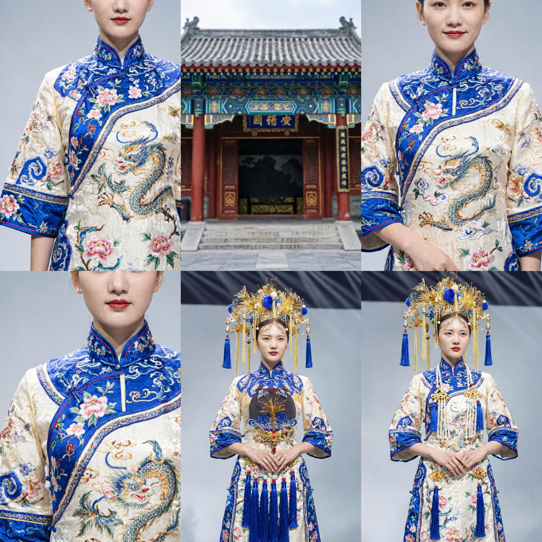 Exquisite Traditional Chinese Wedding Phoenix Crown Headdress Ancient Hanfu Bridal Hair Jewelry Accessories for Women - Asian Costume