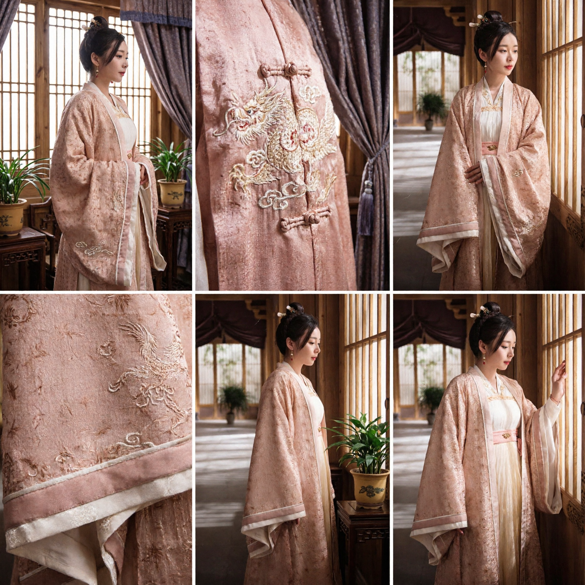 Elegant Pink Traditional Chinese Hanfu Costume Ancient Princess Fairy Dress for Women Cosplay Photography - Asian Costume