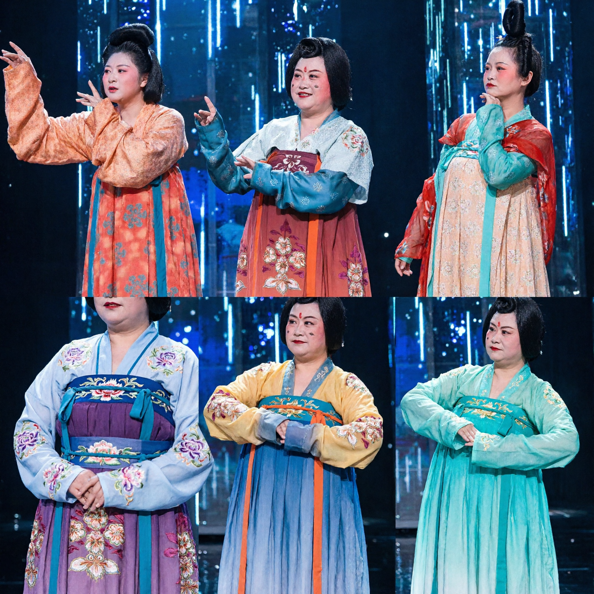 Traditional Chinese Tang Dynasty Palace Lady Hanfu Costume for Stage Dance Performance and Cultural Events - Asian Costume