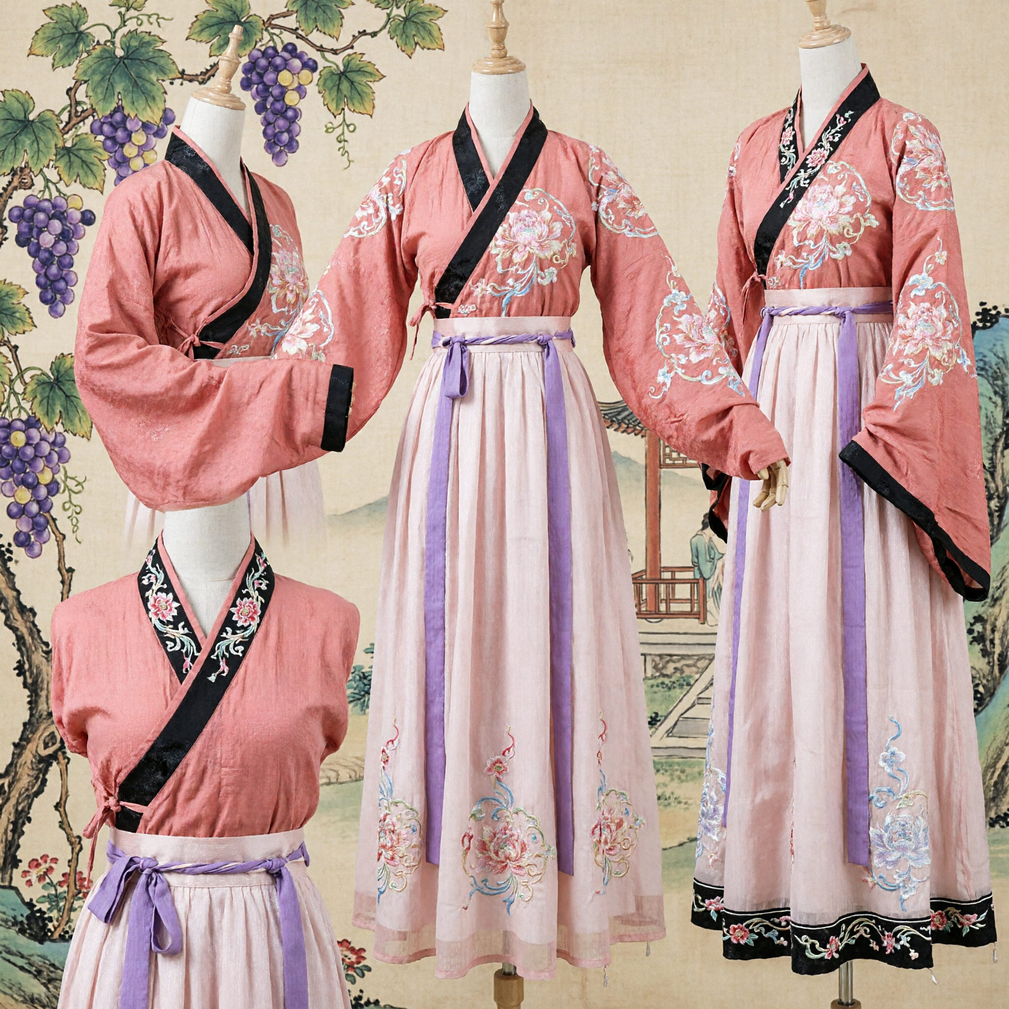 Ancient Chinese Hanfu Costume Pink Fairy Dress Traditional Clothing for Women Stage Performance and Cosplay - Asian Costume