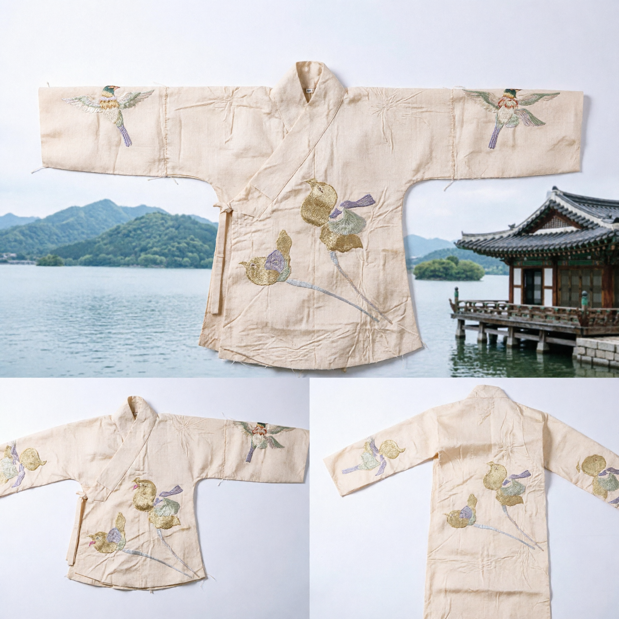 Elegant Traditional Chinese Hand-Painted Silk Pibo Scarf Ancient Hanfu Accessory for Women Cosplay - Asian Costume