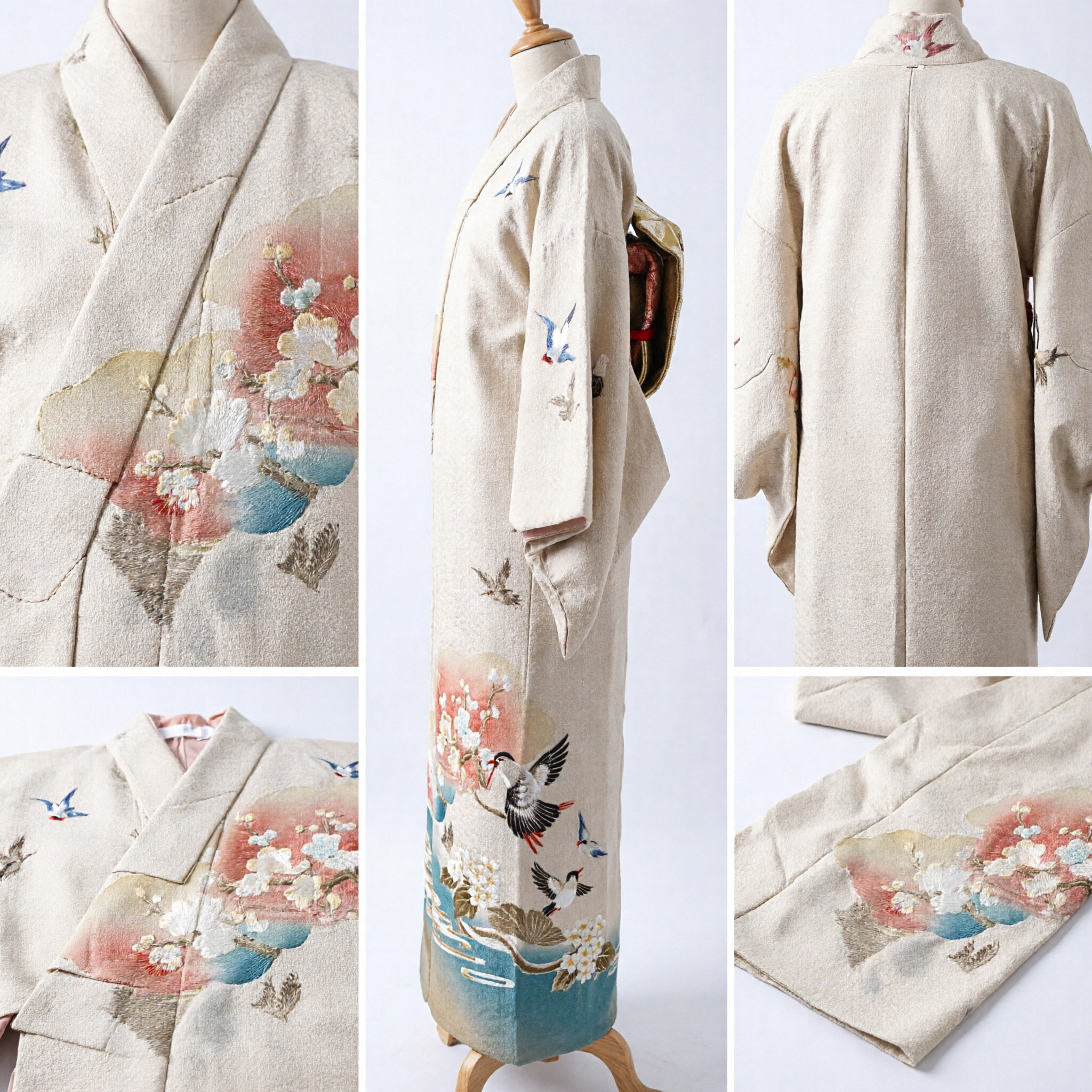 Traditional Chinese Silk Sash with Cloud Pattern for Hanfu Costume Accessories Women Tea Ceremony - Asian Costume