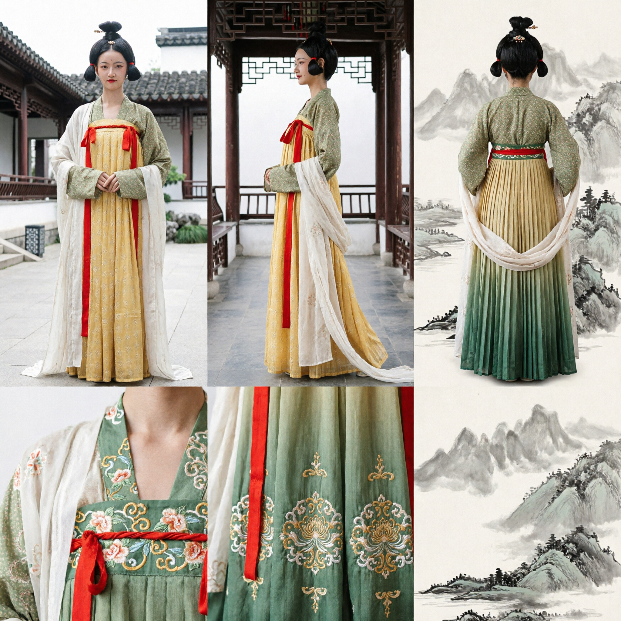 Elegant Tang Dynasty Hanfu Traditional Chinese Ancient Costume Historical Cosplay Dress for Women - Asian Costume