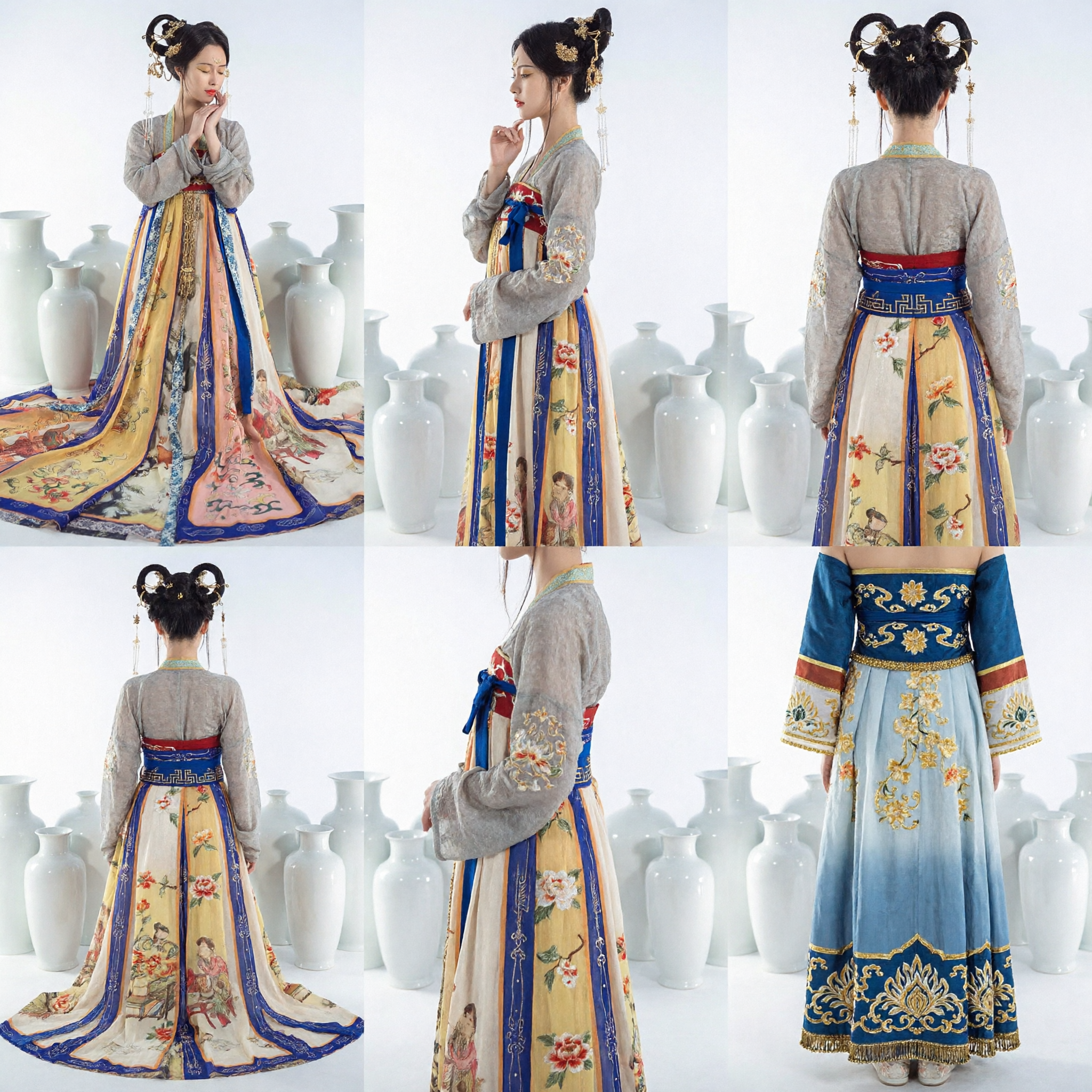 Women's Tang Dynasty Hanfu Traditional Chinese Costume Ancient Palace Dress for Photography Cosplay and Cultural Events - Asian Costume