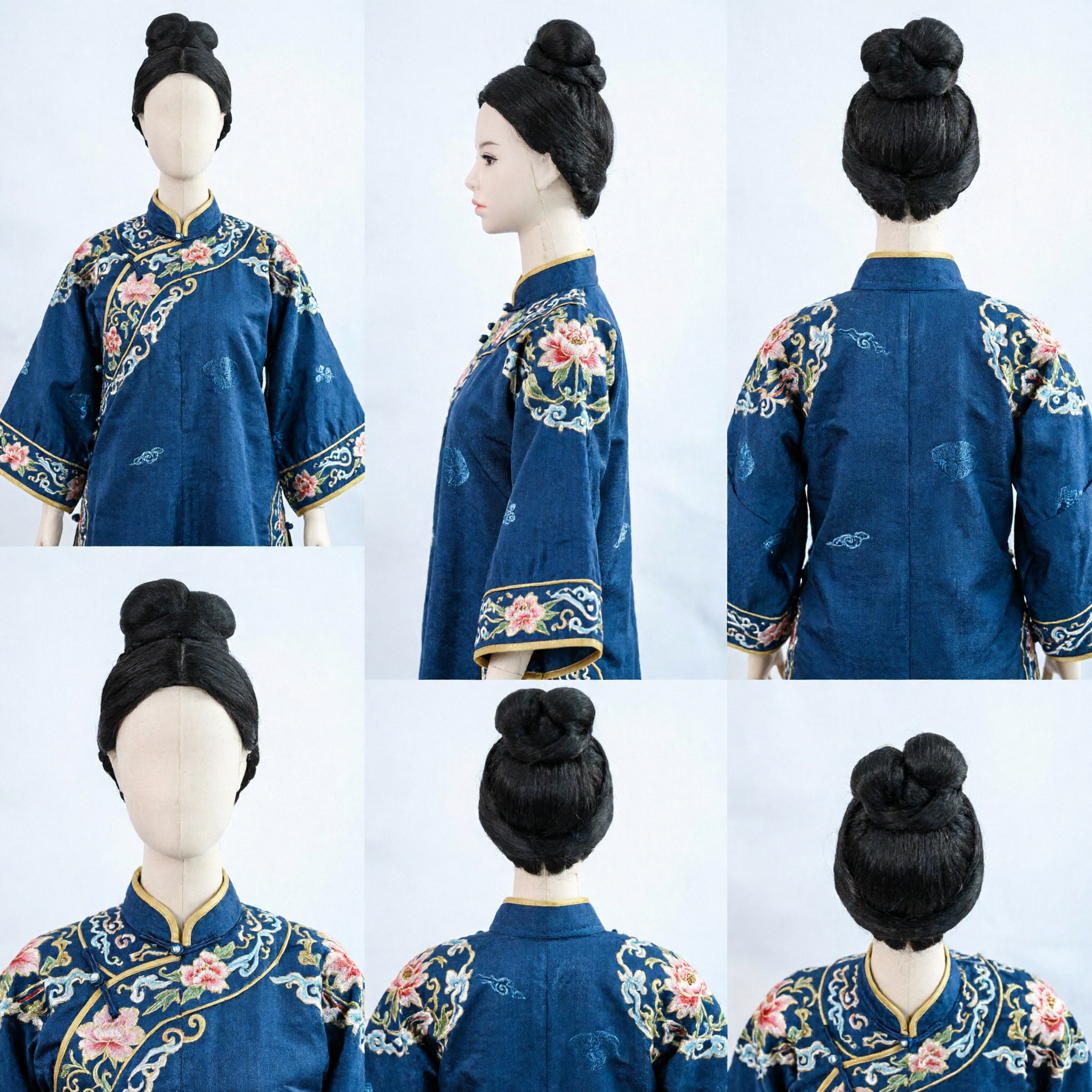 Ancient Chinese Traditional Hanfu Wig Black Hairpiece for Women Cosplay Historical Drama Costume Accessories - Asian Costume