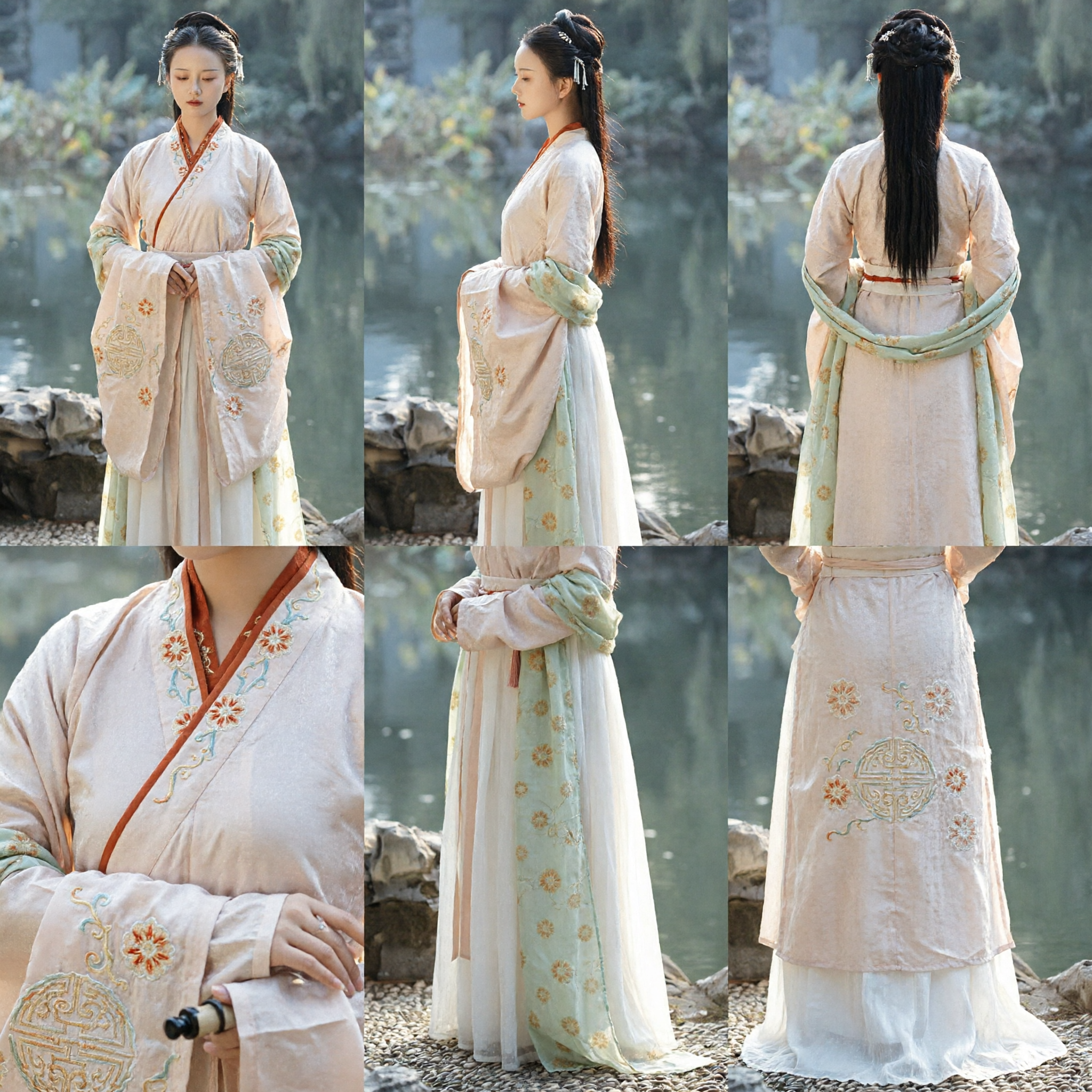 Traditional Chinese Hanfu Costume for Women Elegant Ancient Style Clothing Set for Historical Cosplay and Photography - Asian Costume