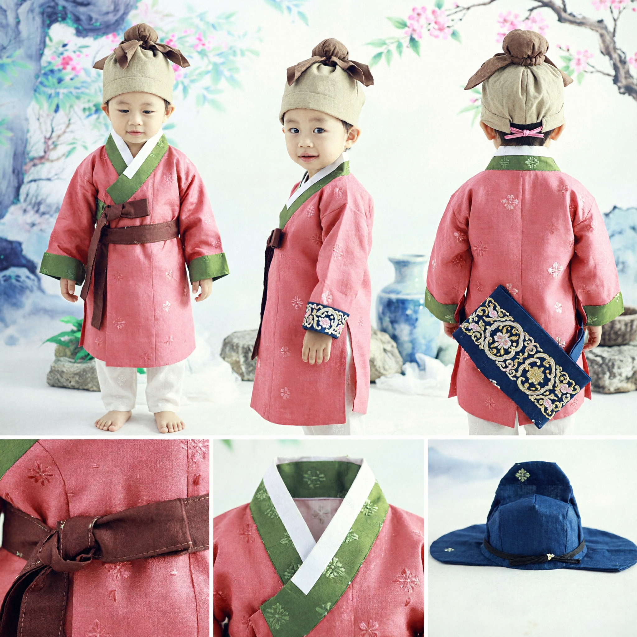 Kids Ancient Chinese Hanfu Traditional Costume Boys Tang Suit Outfit for Photography Performance - Asian Costume
