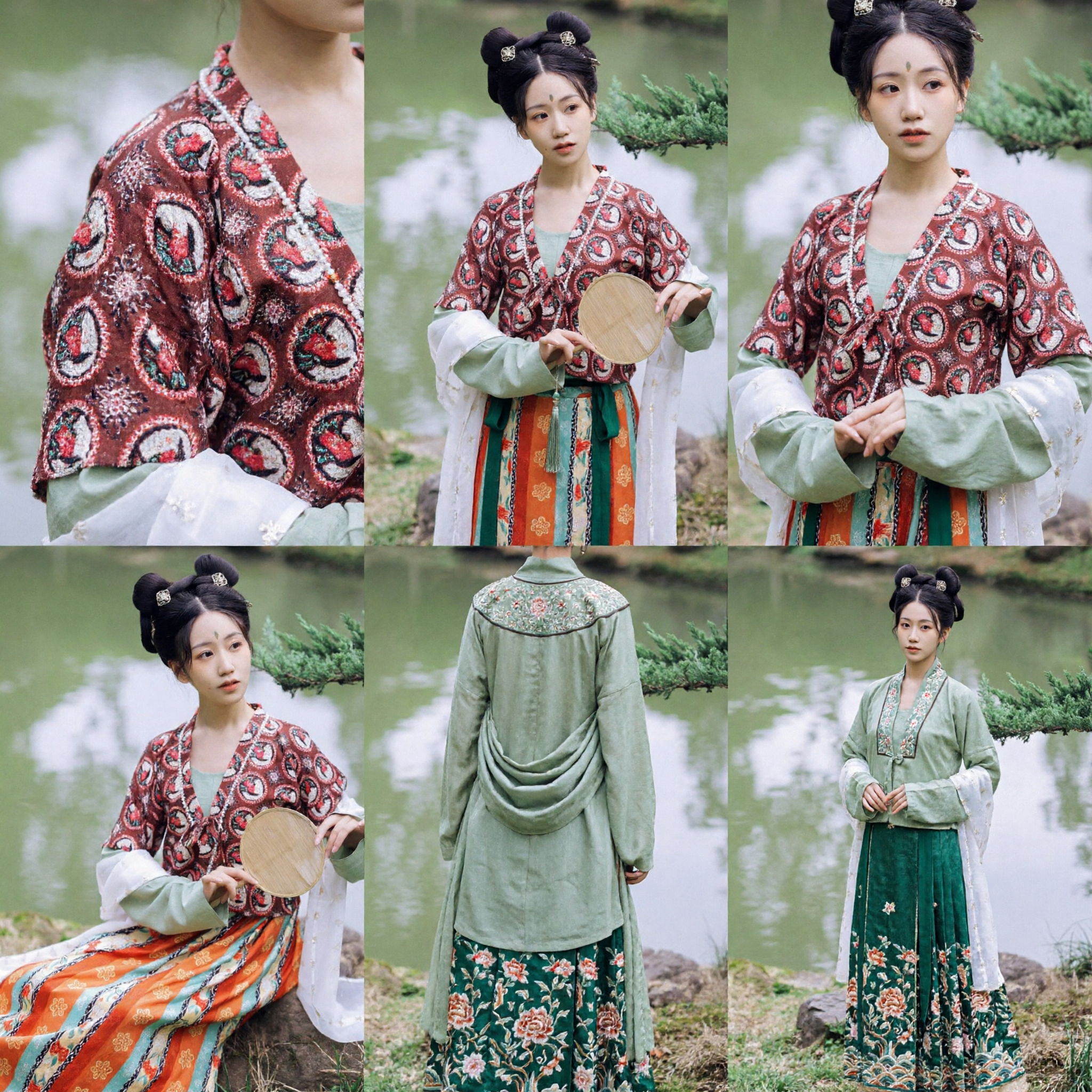 Traditional Chinese Tang Dynasty Style Hanfu Costume for Women Ancient Historical Dress Photography Cosplay - Asian Costume