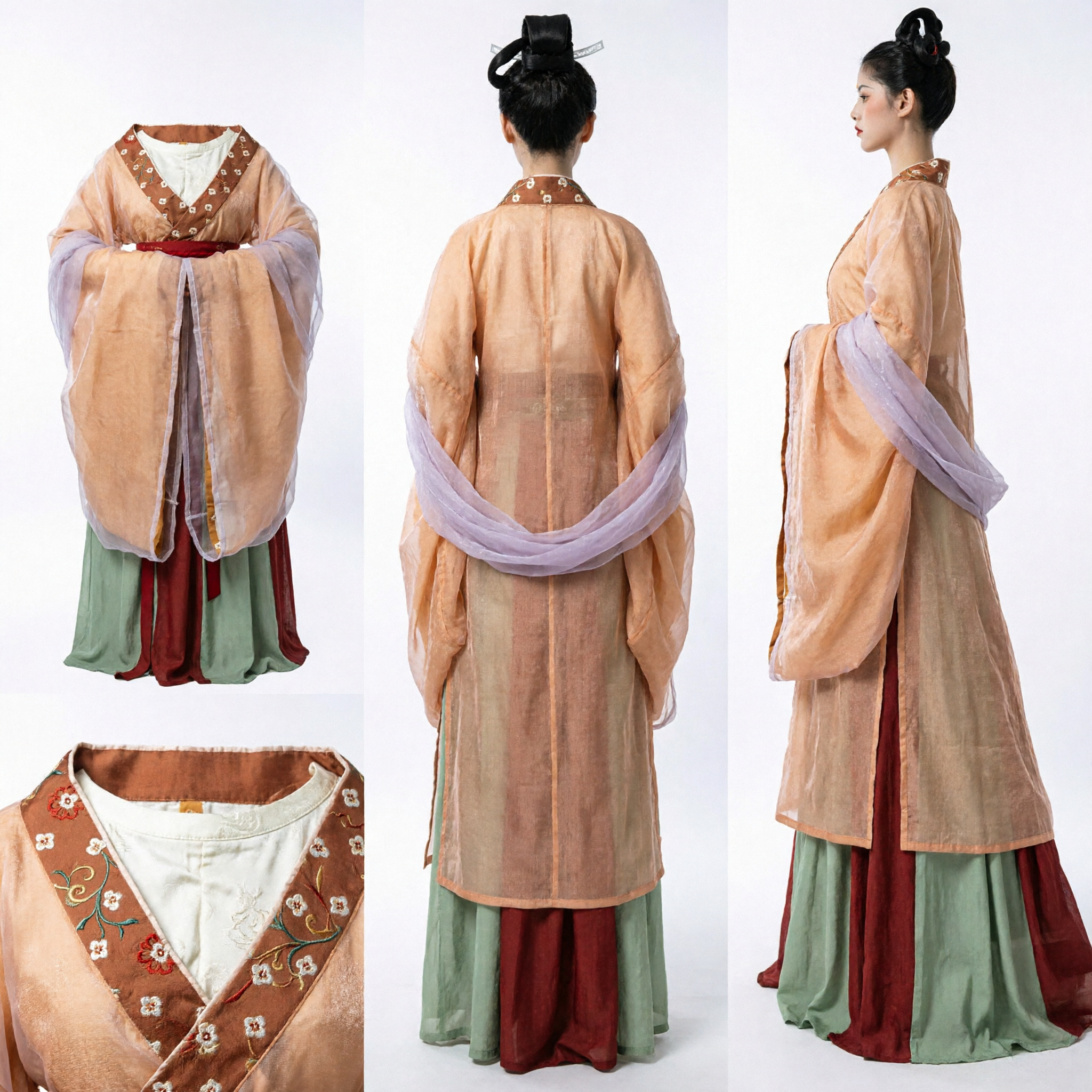 Elegant Tang Dynasty Hanfu Costume Set Traditional Chinese Ancient Princess Dress for Women Cosplay Performance - Asian Costume