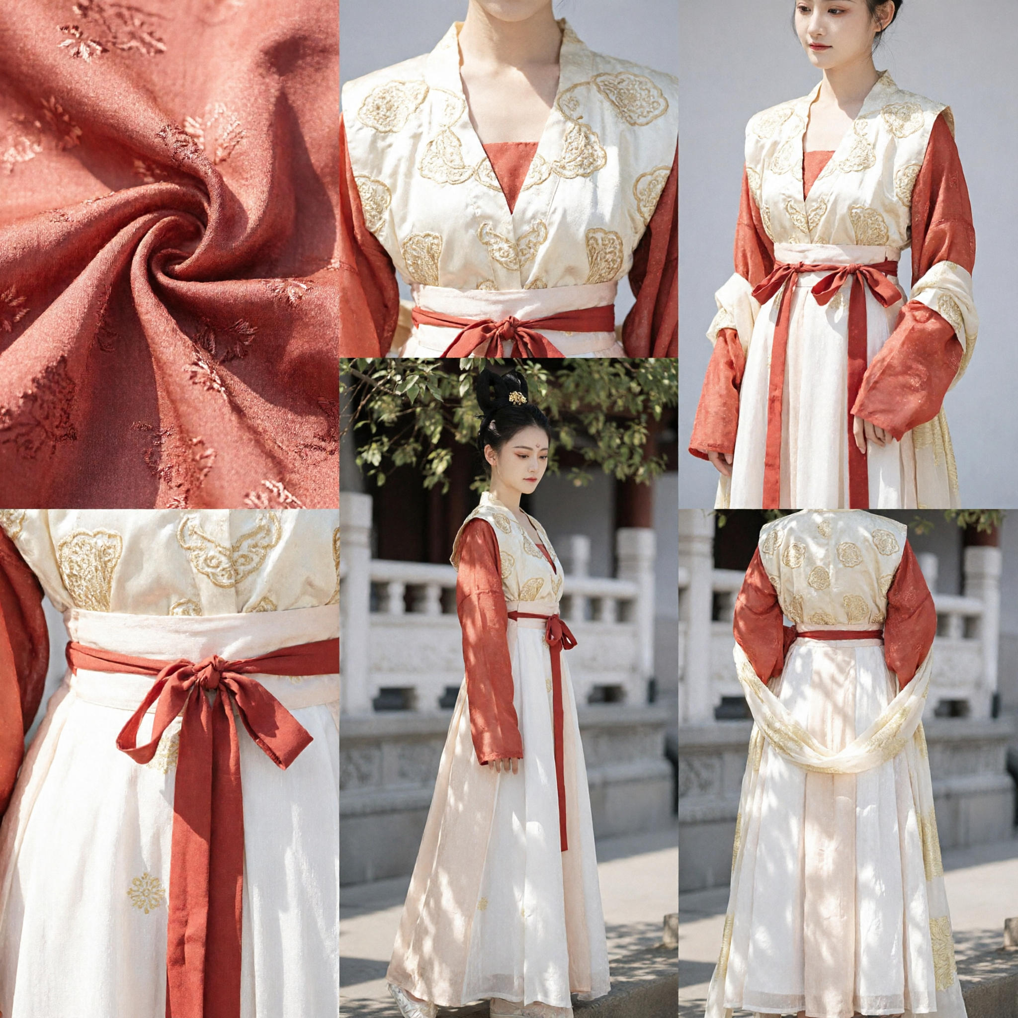 Exquisite Tang Dynasty Hanfu Dress for Women Traditional Chinese Ancient Costume Historical Cosplay Performance - Asian Costume