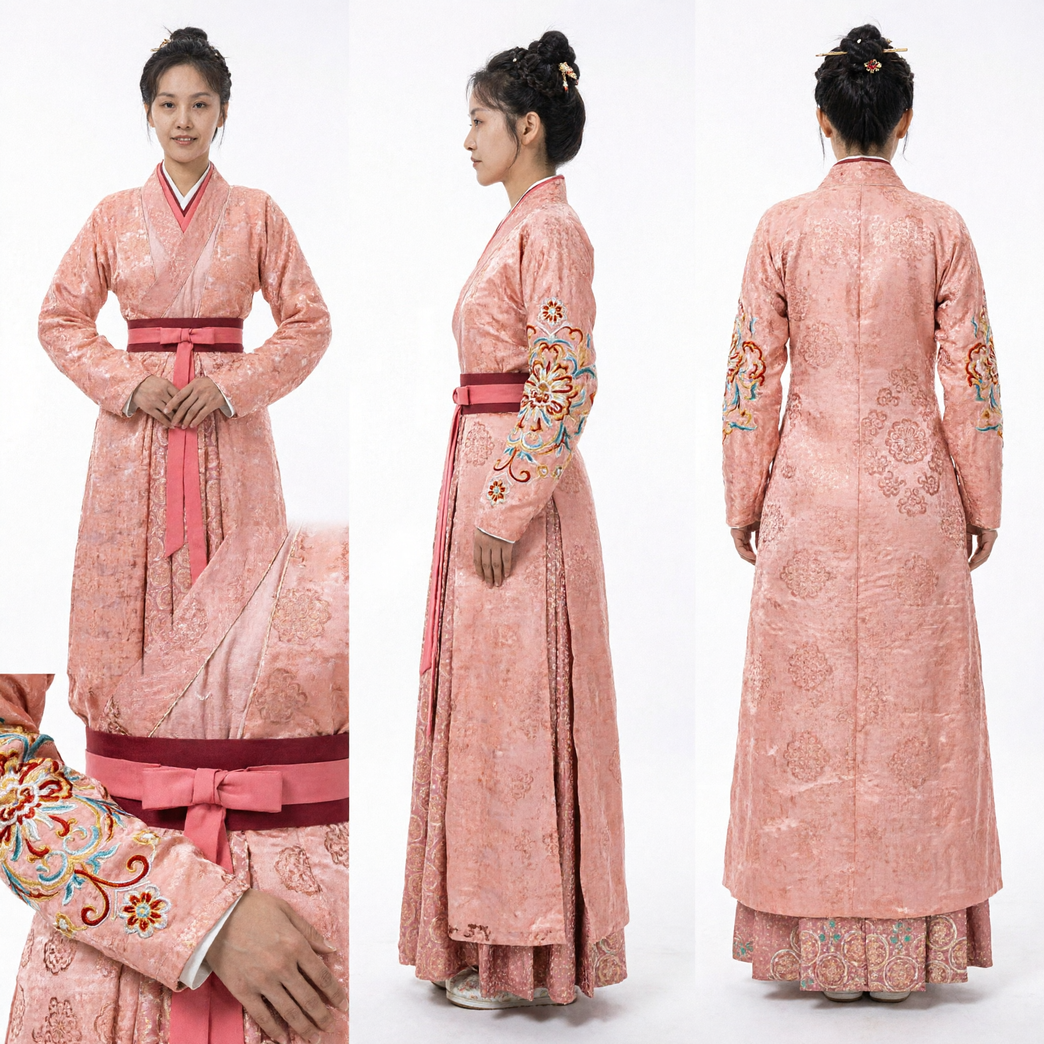 Ancient Chinese Costume Women's Pink Hanfu Traditional Dress for Historical Drama and Cosplay Events - Asian Costume