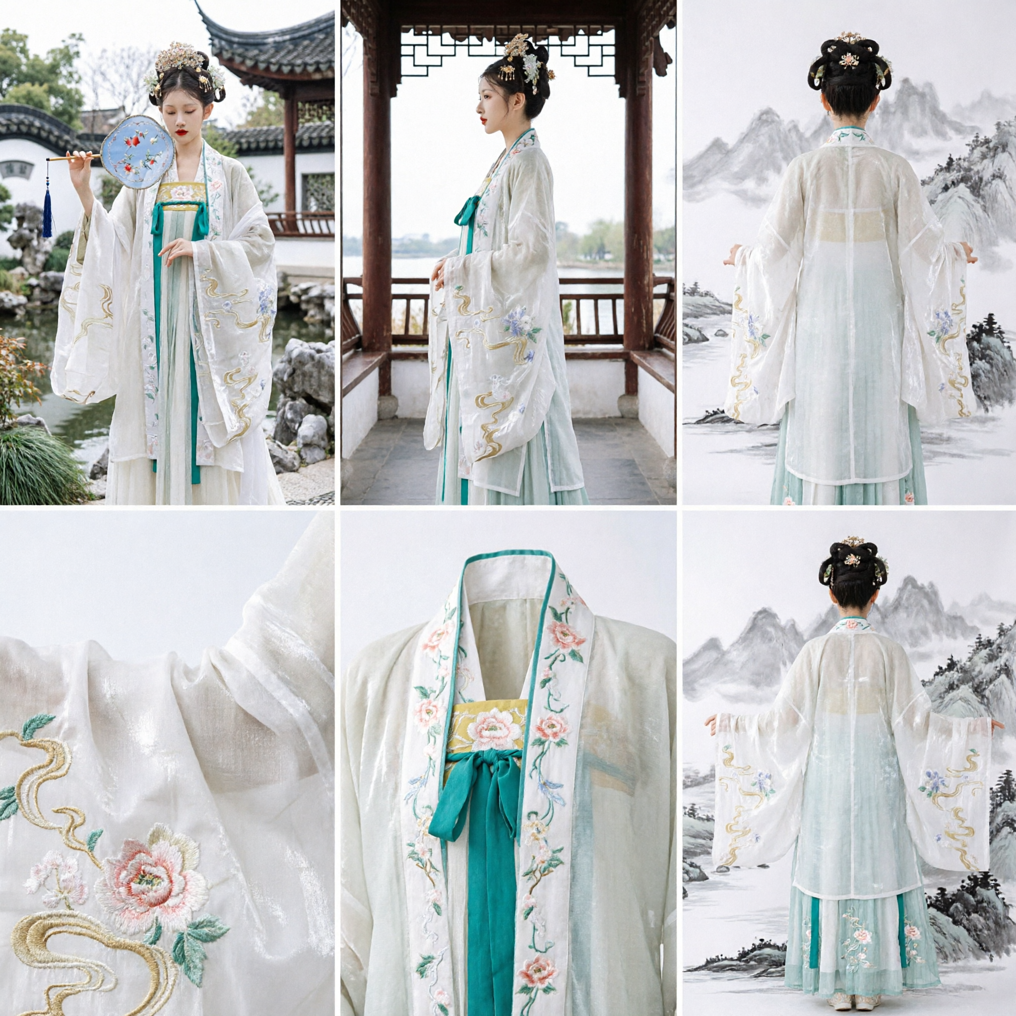 Elegant Traditional Chinese Hanfu Costume for Women Embroidered Ancient Fairy Dress for Photography and Cosplay - Asian Costume