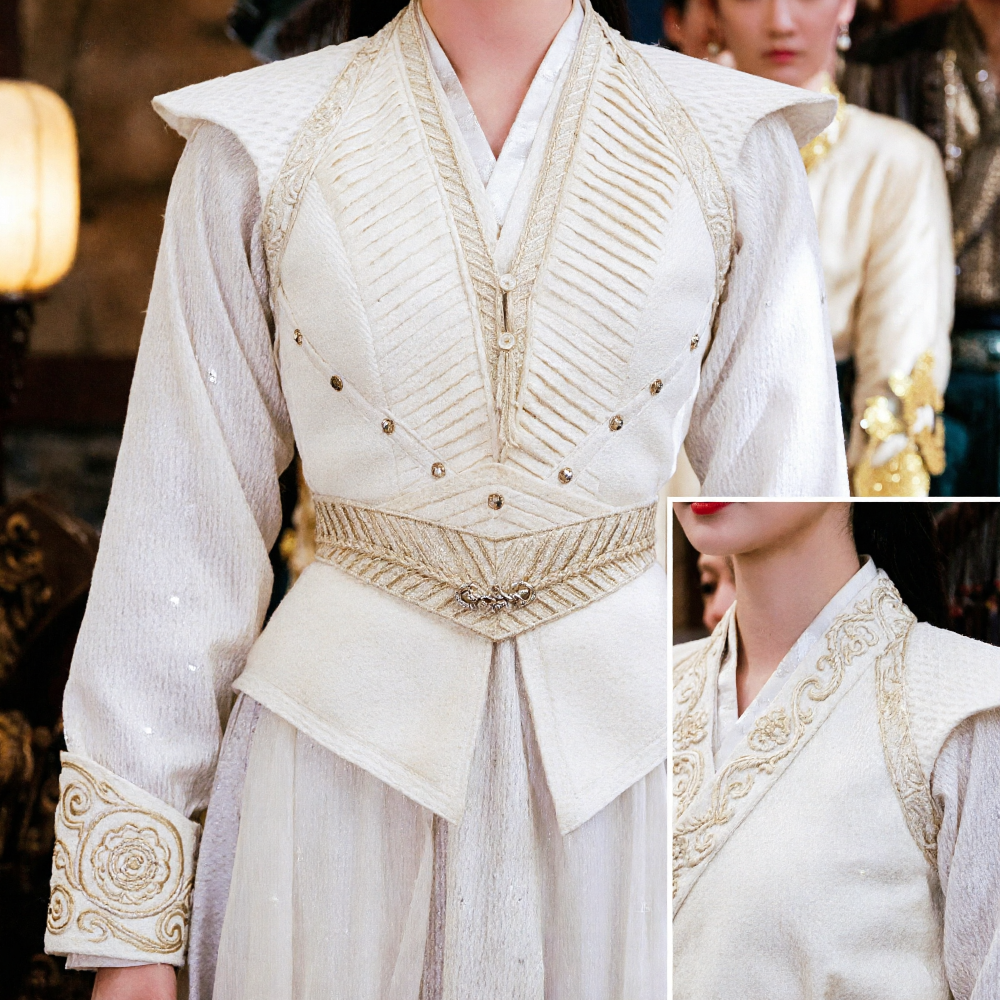 Traditional Chinese Ancient Princess Hanfu Costume White Wuxia Swordswoman Dress for Women Cosplay - Asian Costume