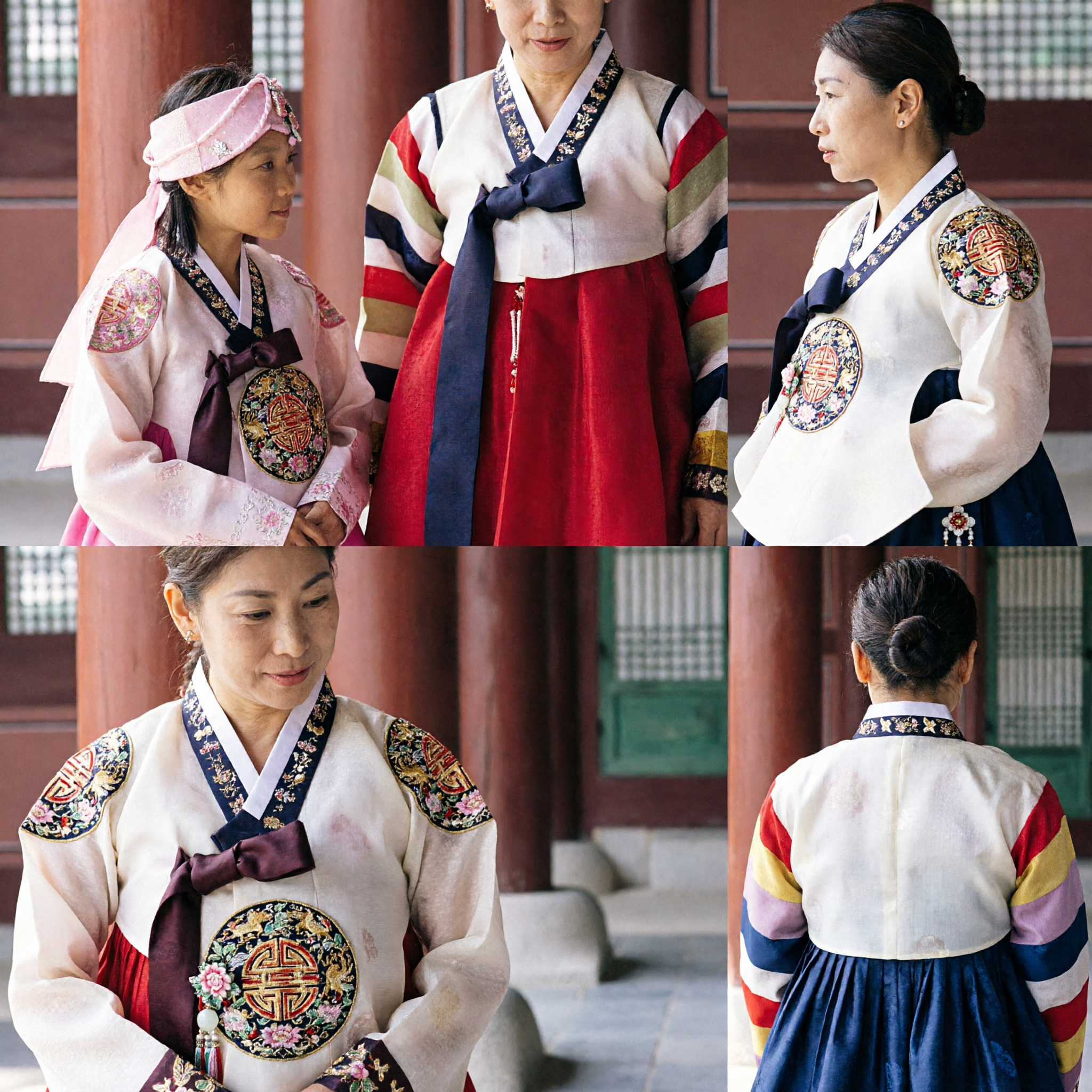 Traditional Korean Hanbok Family Set for Mother Daughter Son Wedding Birthday Party Dress Up Costume - Asian Costume