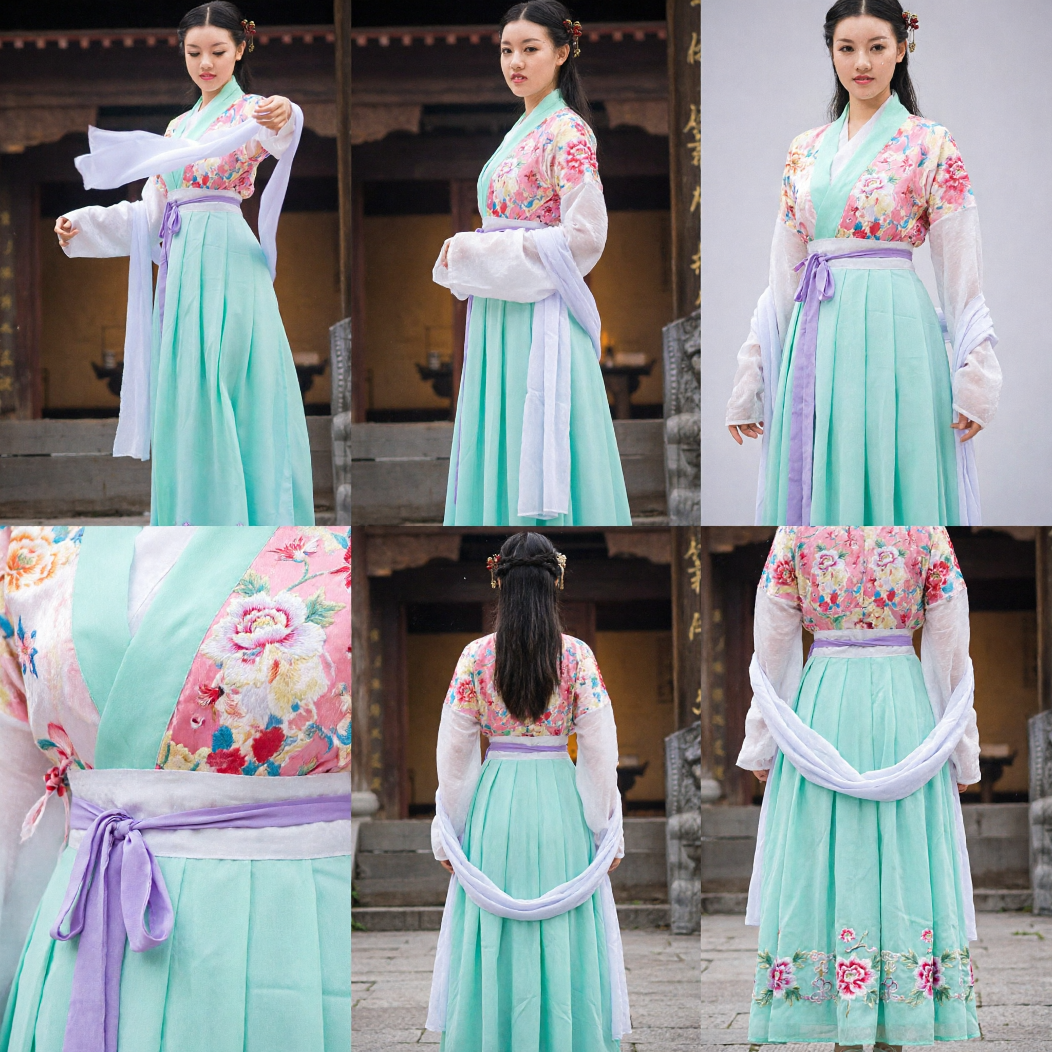 Traditional Chinese Hanfu Costume Ancient Tang Dynasty Princess Dress for Women Historical Cosplay Performance Outfit - Asian Costume