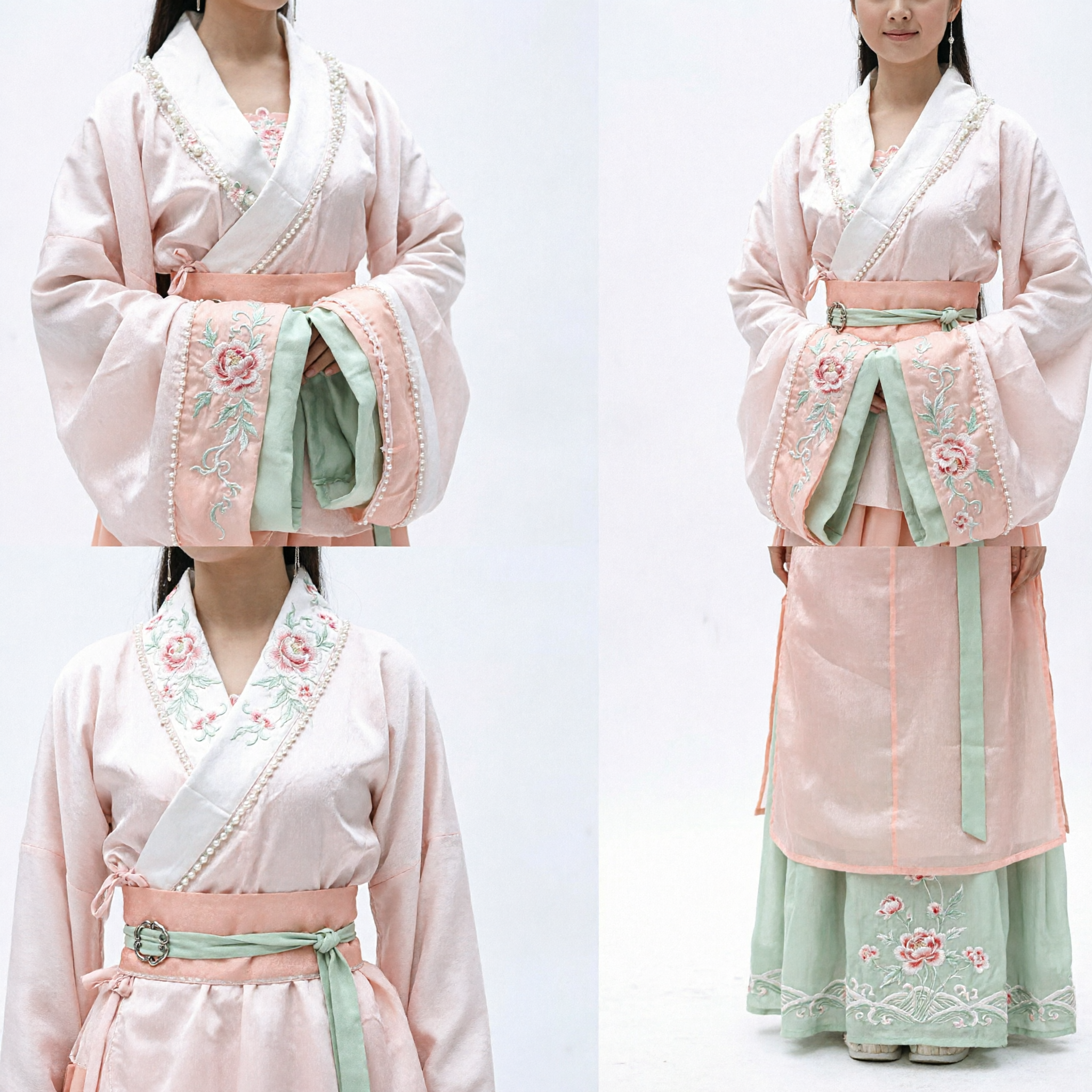 Traditional Chinese Hanfu Costume Women Ancient Fairy Dress Pink Robe for Historical Dance Performance Cosplay - Asian Costume