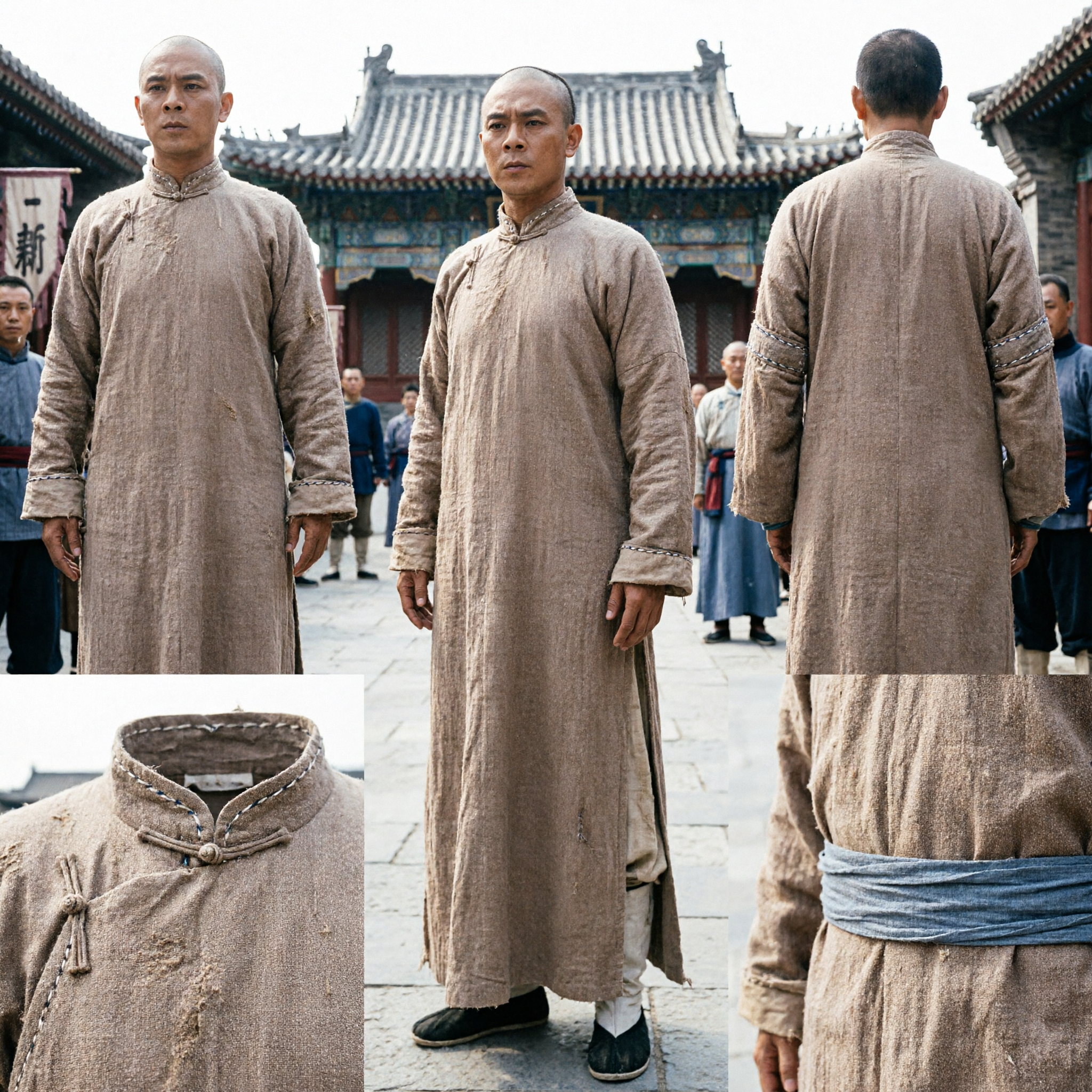 Uniforme Tradicional Chinês de Kung Fu para Homens, Traje de Algodão para Artes Marciais e Tai Chi para Performance e Cosplay - Asian Costume