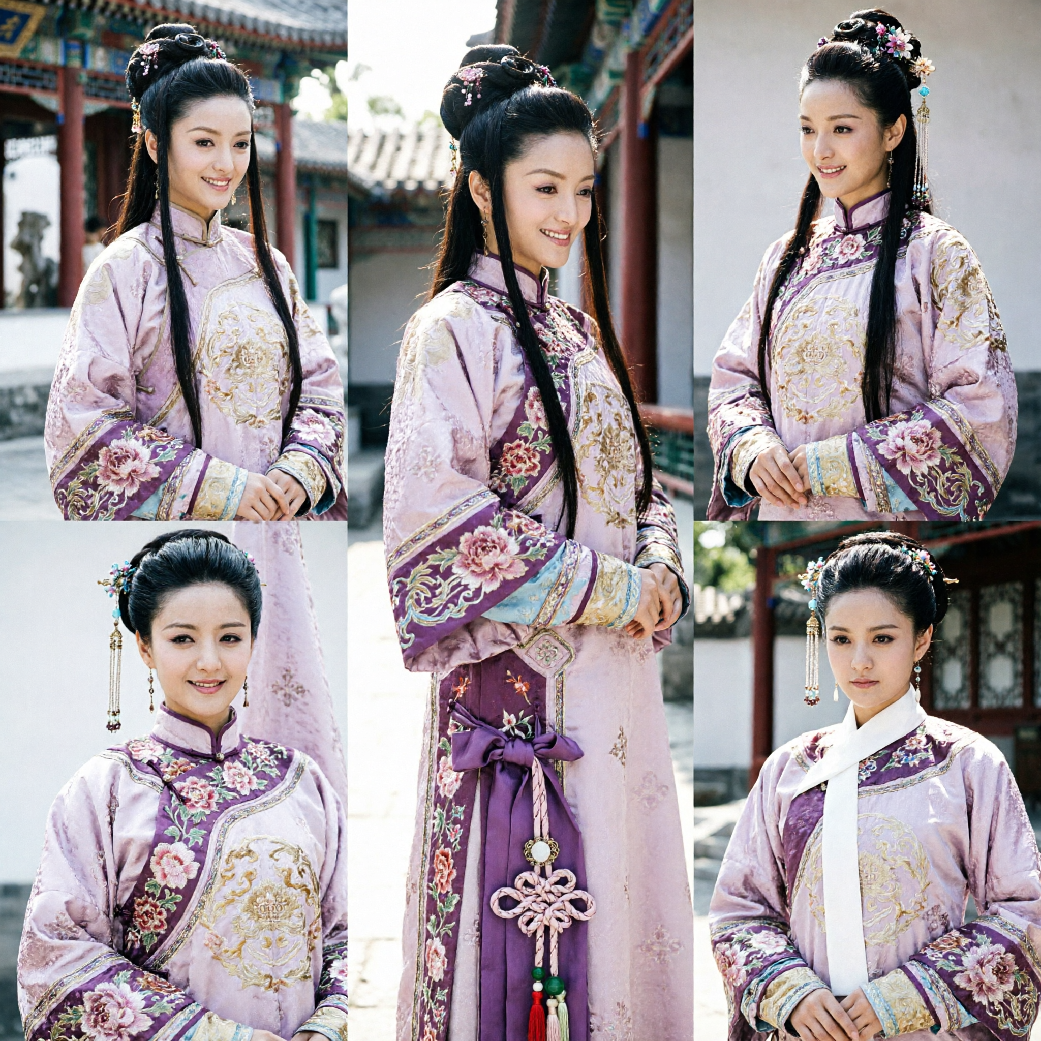 古代中国姫髪型ウィッグ 漢服ヘアピース 伝統衣装アクセサリー 女性用コスプレ・時代劇 - Asian Costume