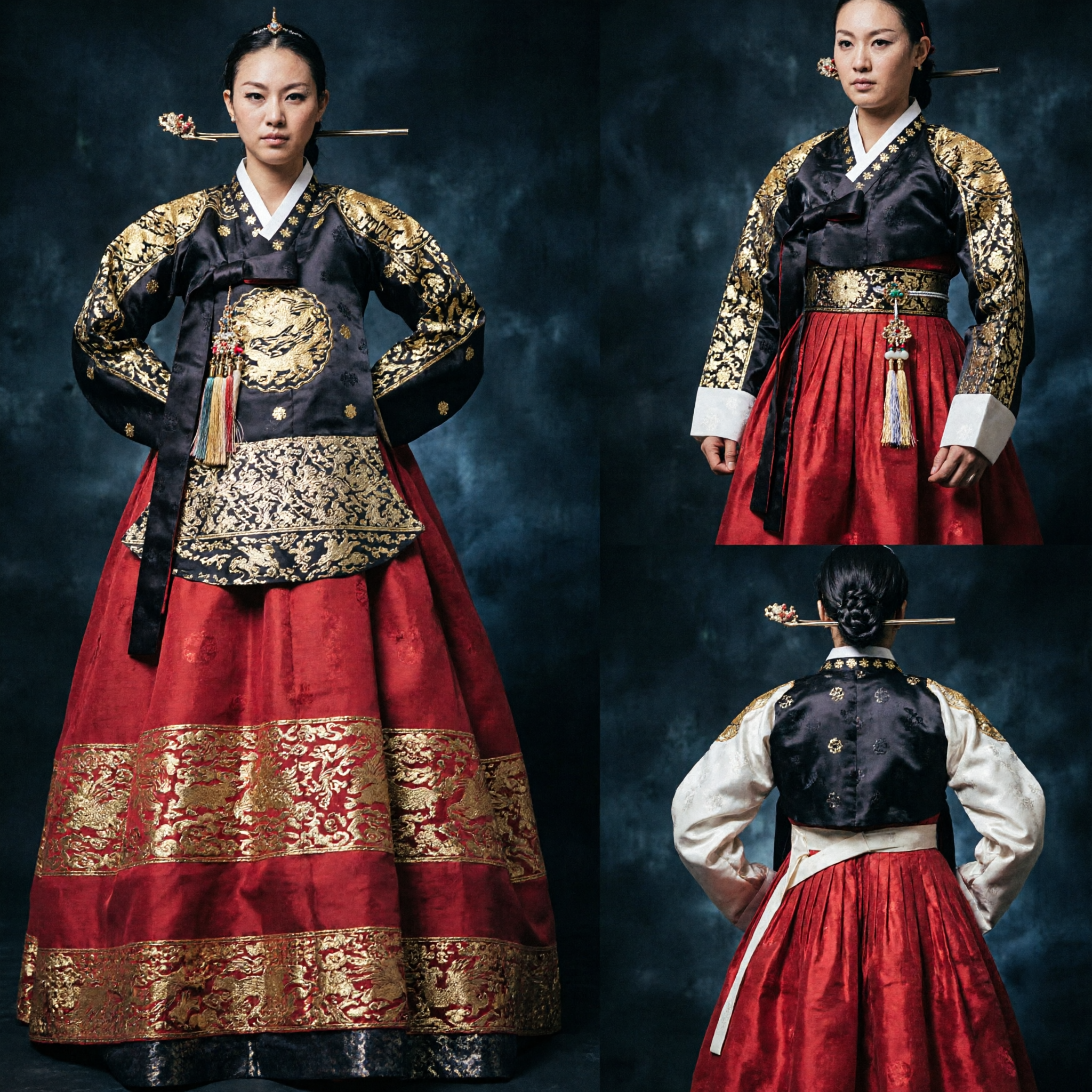 Mannen Traditionele Koreaanse Hanbok Koningskostuum Joseon Dynastie Drakengewaad voor Cosplay en Historische Re-enactment - Asian Costume