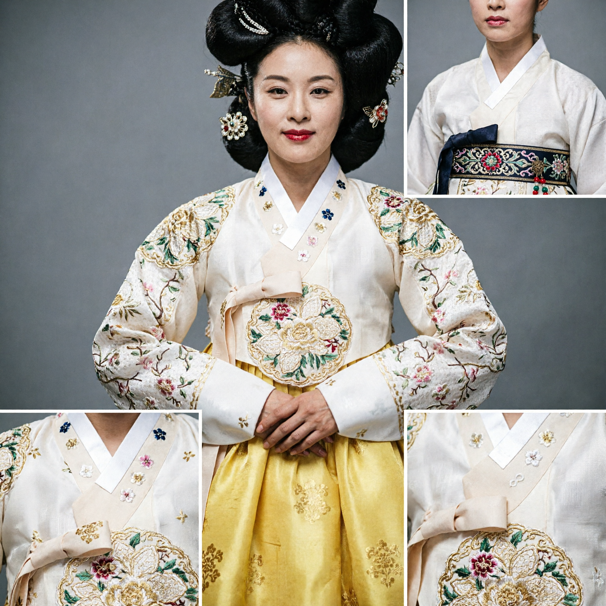 Traditionele Koreaanse Koninklijke Hanbok Kostuumset voor Koning Koningin en Prins Paleisjurk Optredenkleding - Asian Costume