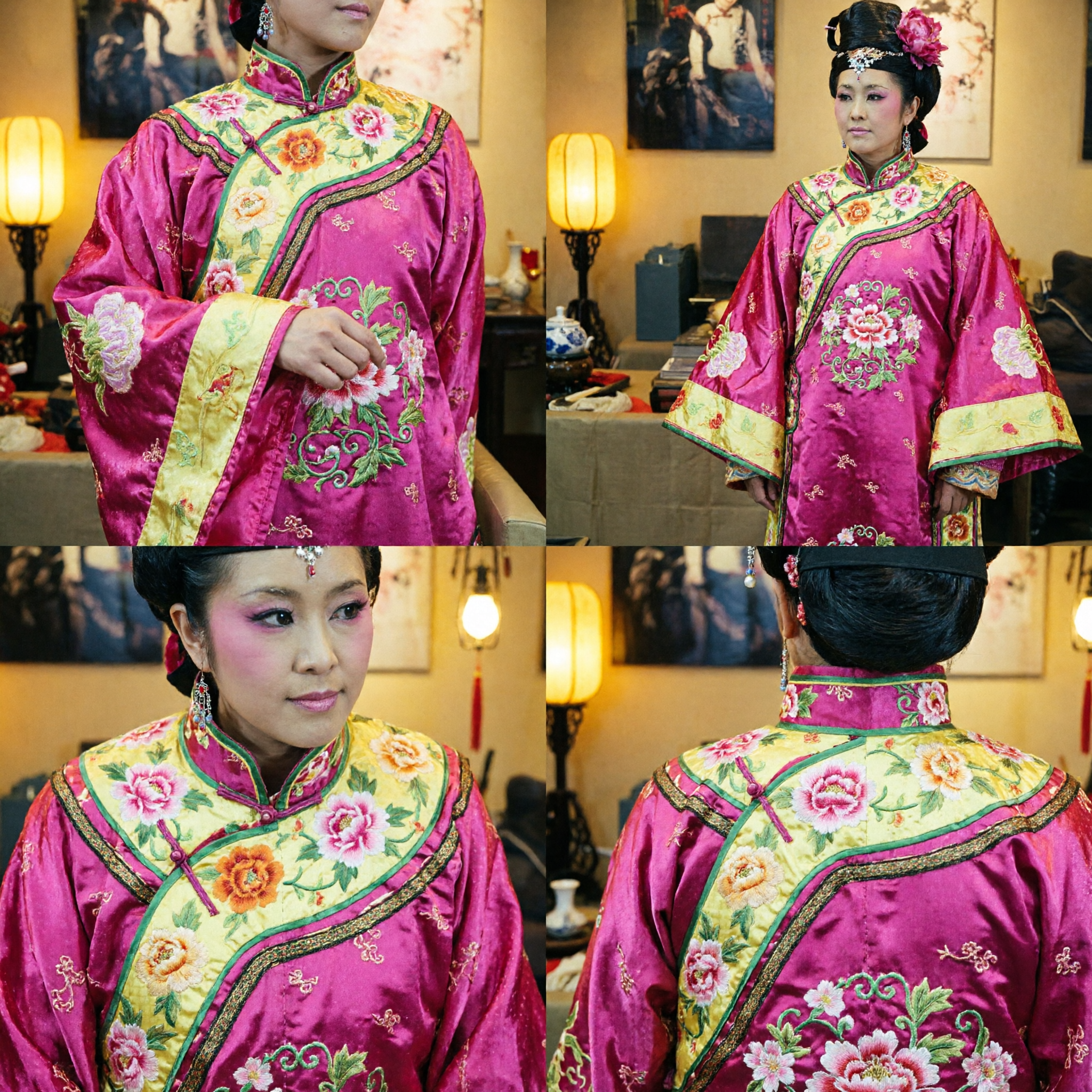 Tradycyjny kostium księżniczki z dynastii Tang, różowa szata Hanfu dla kobiet do występów scenicznych i cosplayu - Asian Costume