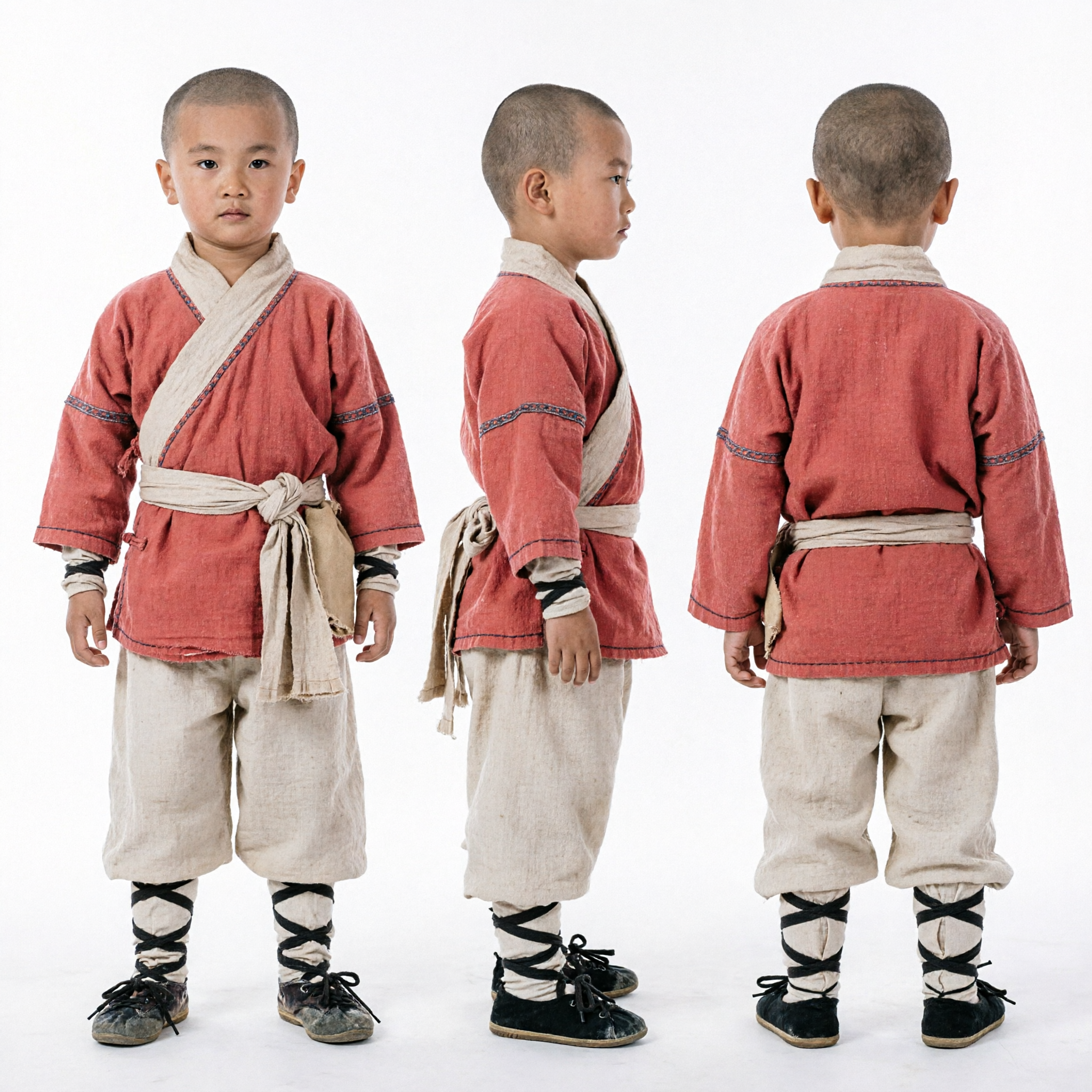 Kinder Rotes Shaolin Kung Fu Uniform Traditionelle chinesische Kampfkunstkleidung für Training Auftritt - Asian Costume