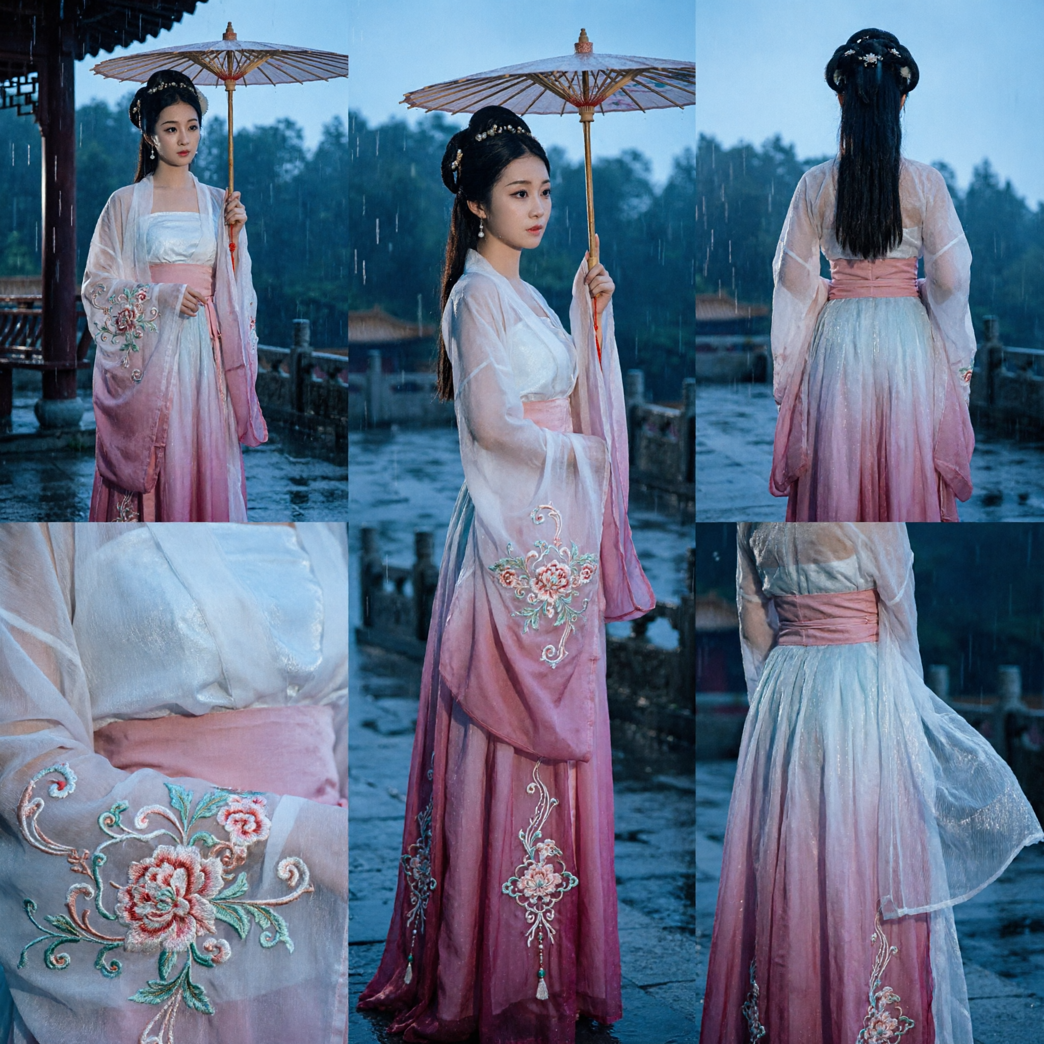 Hanfu à dégradé élégant, costume traditionnel chinois ancien, robe de fée pour femmes, cosplay, photographie et spectacle - Asian Costume