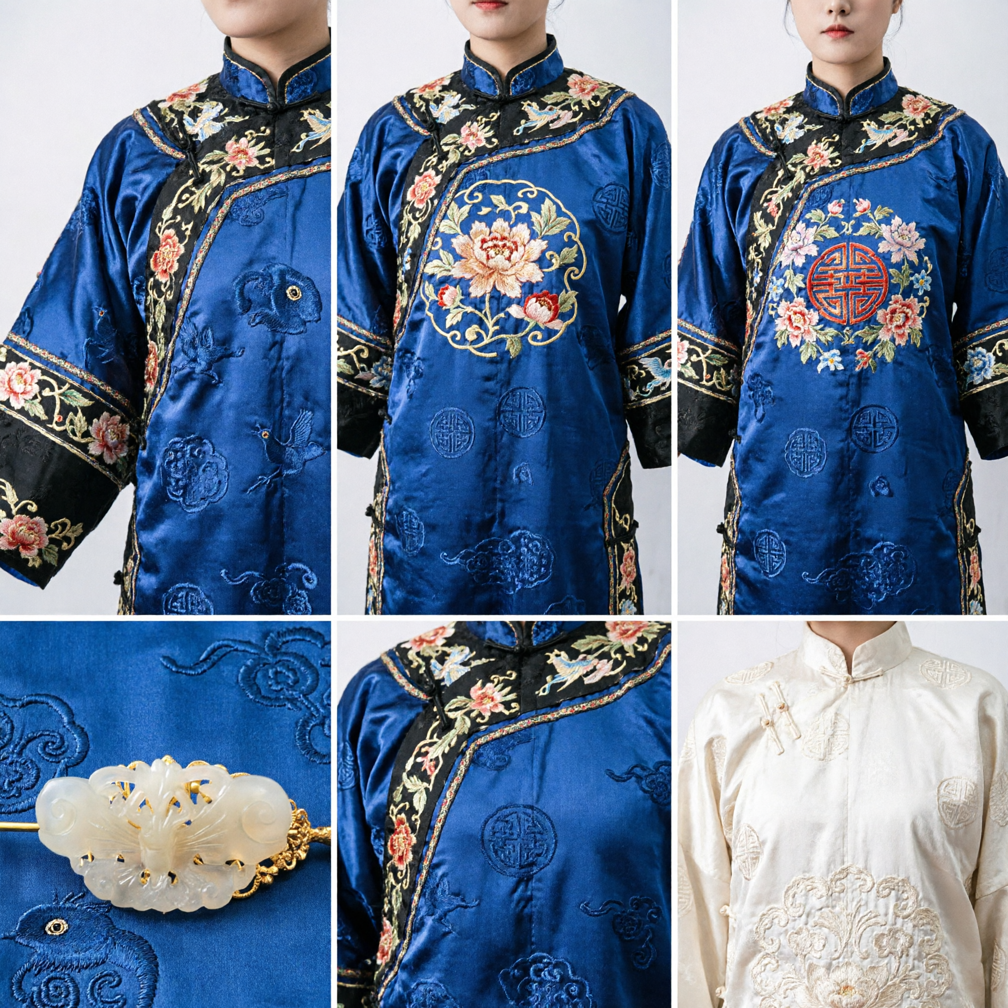 Klassiek Chinees Wit Jade Haarspeld Goud Filigraan Haarpin Traditionele Hanfu Bruiloft Accessoires voor Vrouwen - Asian Costume