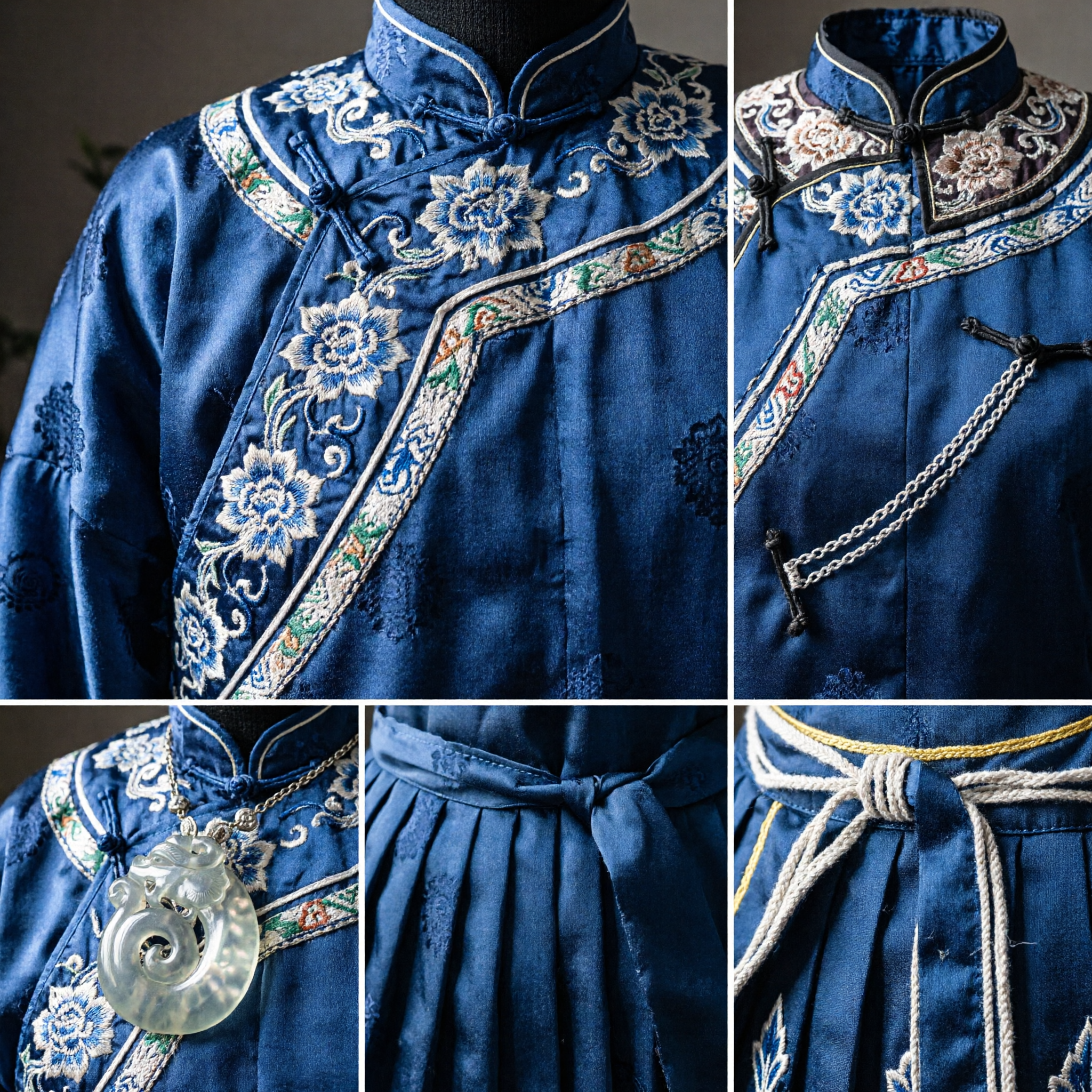 Fermaglio per capelli tradizionale cinese esquisito in argento con pendente in giada, accessorio per capelli antico Hanfu per donne - Asian Costume