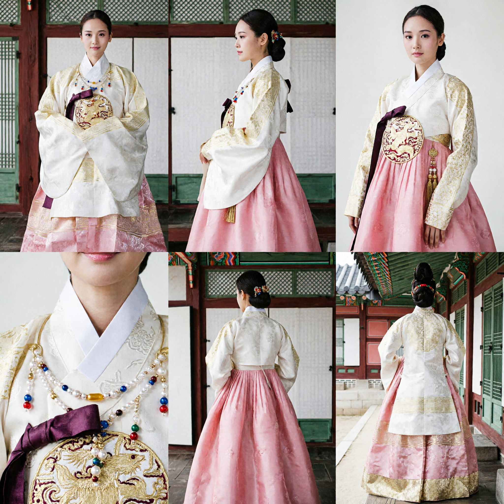 Costume Hanfu dynastie Ming traditionnel chinois, haut brodé blanc et jupe rose pour femmes, robe historique - Asian Costume