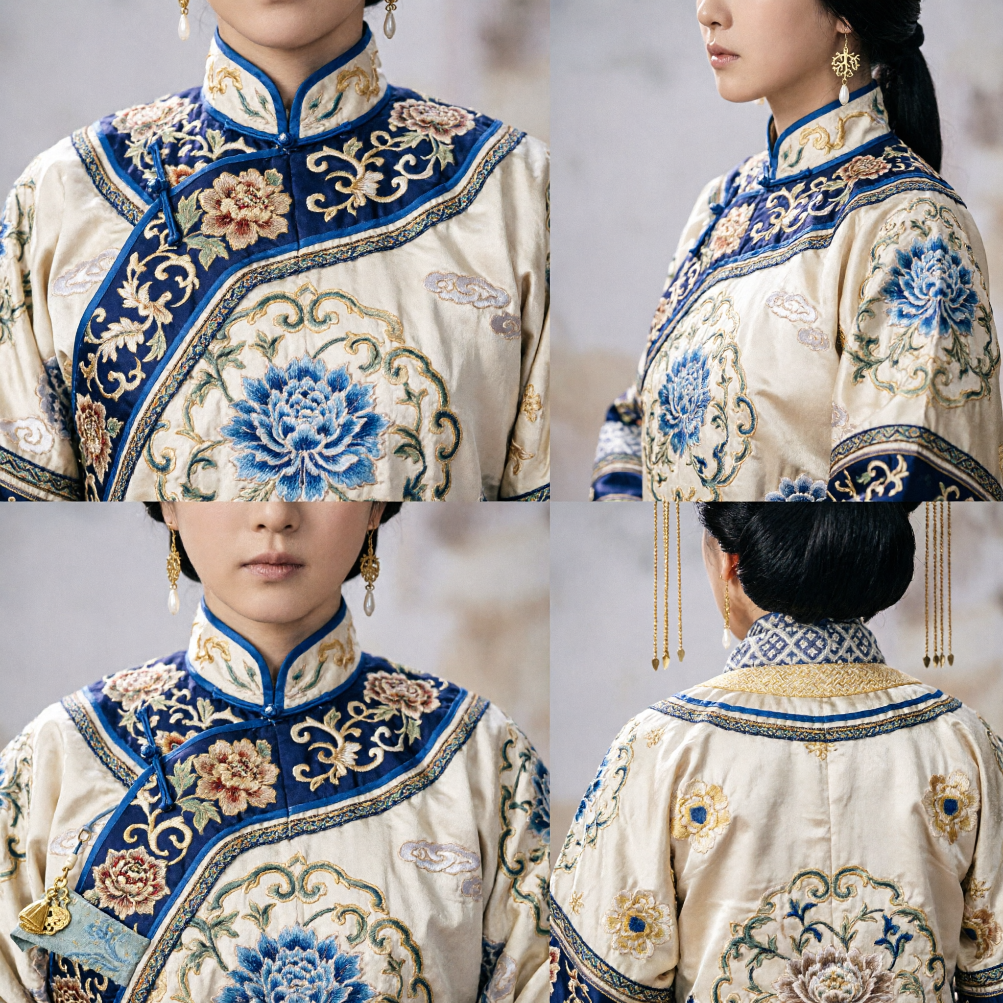 Accessoires de Cheveux de Princesse Ancienne Chinoise Traditionnelle Ensemble d'Épingles à Cheveux 'Step Shake' en Or pour Femmes et Mariage Hanfu - Asian Costume