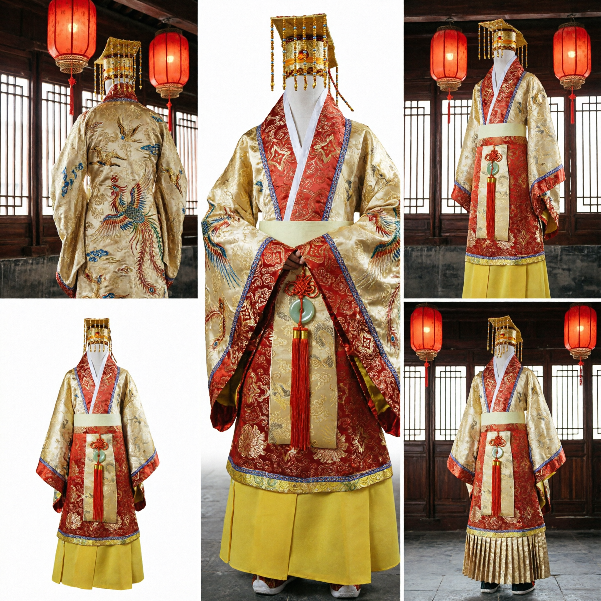 Antieke Chinese Keizer Hanfu Drakenmantel Traditioneel Mannenkostuum voor Bruiloft Cosplay en Podiumoptreden - Asian Costume